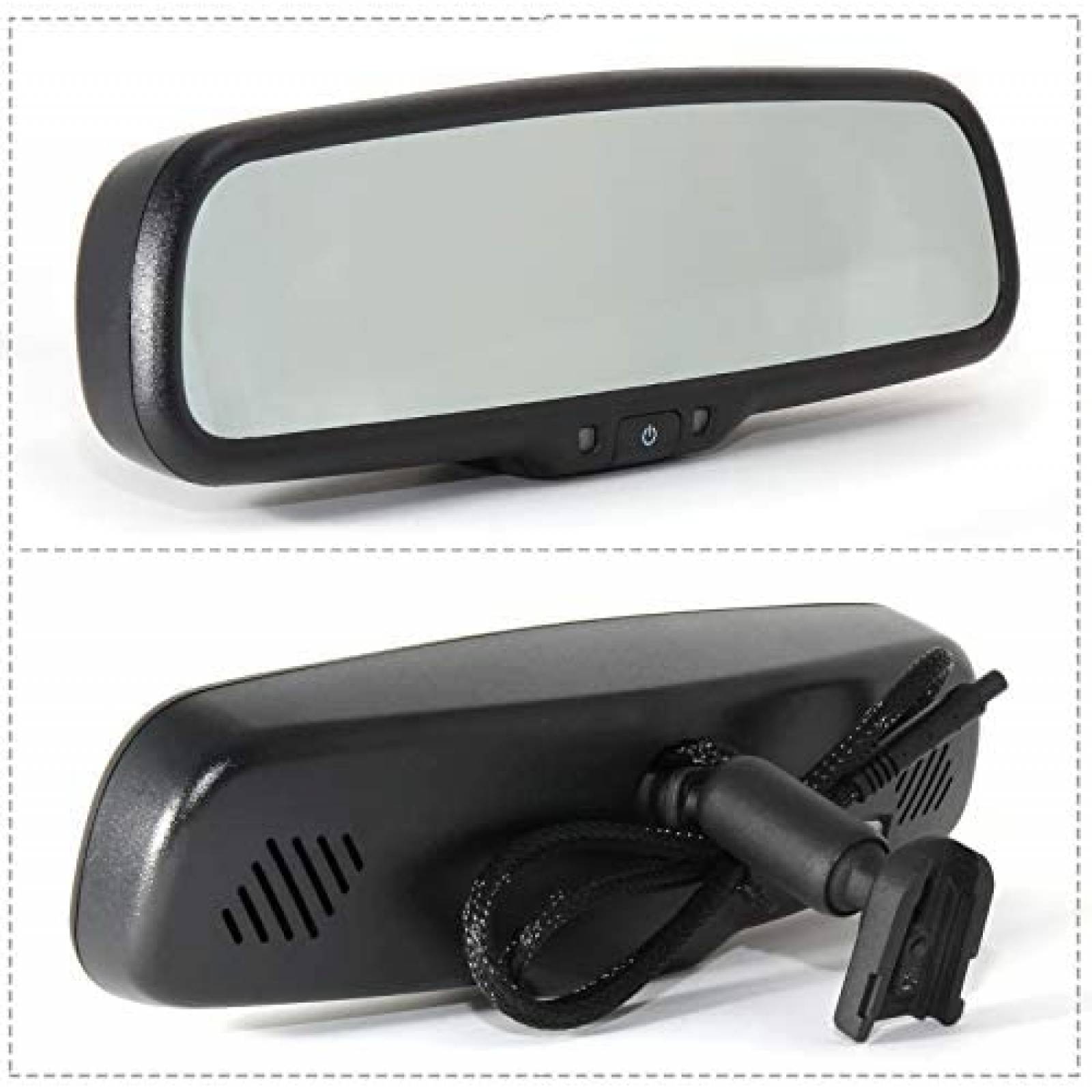 Comprar Espejo retrovisor HD para coche de 4,3 pulgadas, pantalla LCD,  asistencia de estacionamiento, cámara de visión trasera de marcha atrás,  cristal transparente