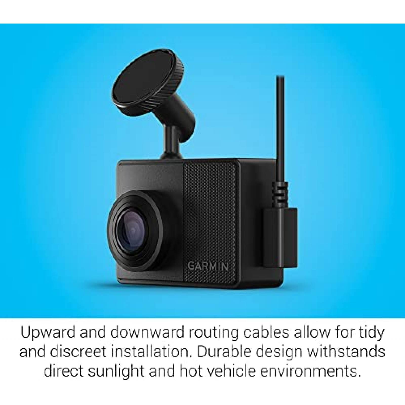 Dash Cam Garmin 67W 1440p y FOV extra ancho de 180 grados