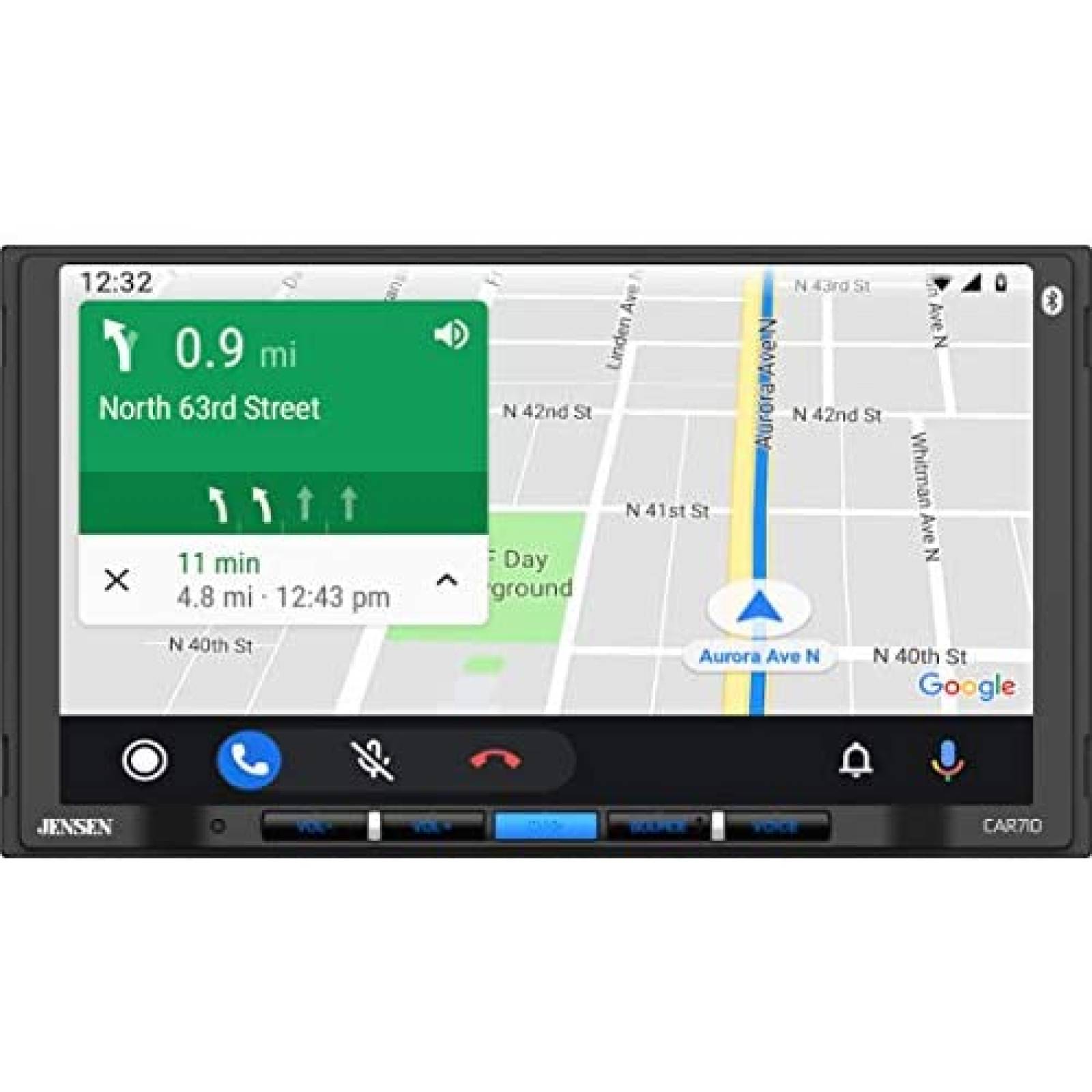 Sistema Multimedia Carro Jensen CAR710 7" Bluetooth -Negro
