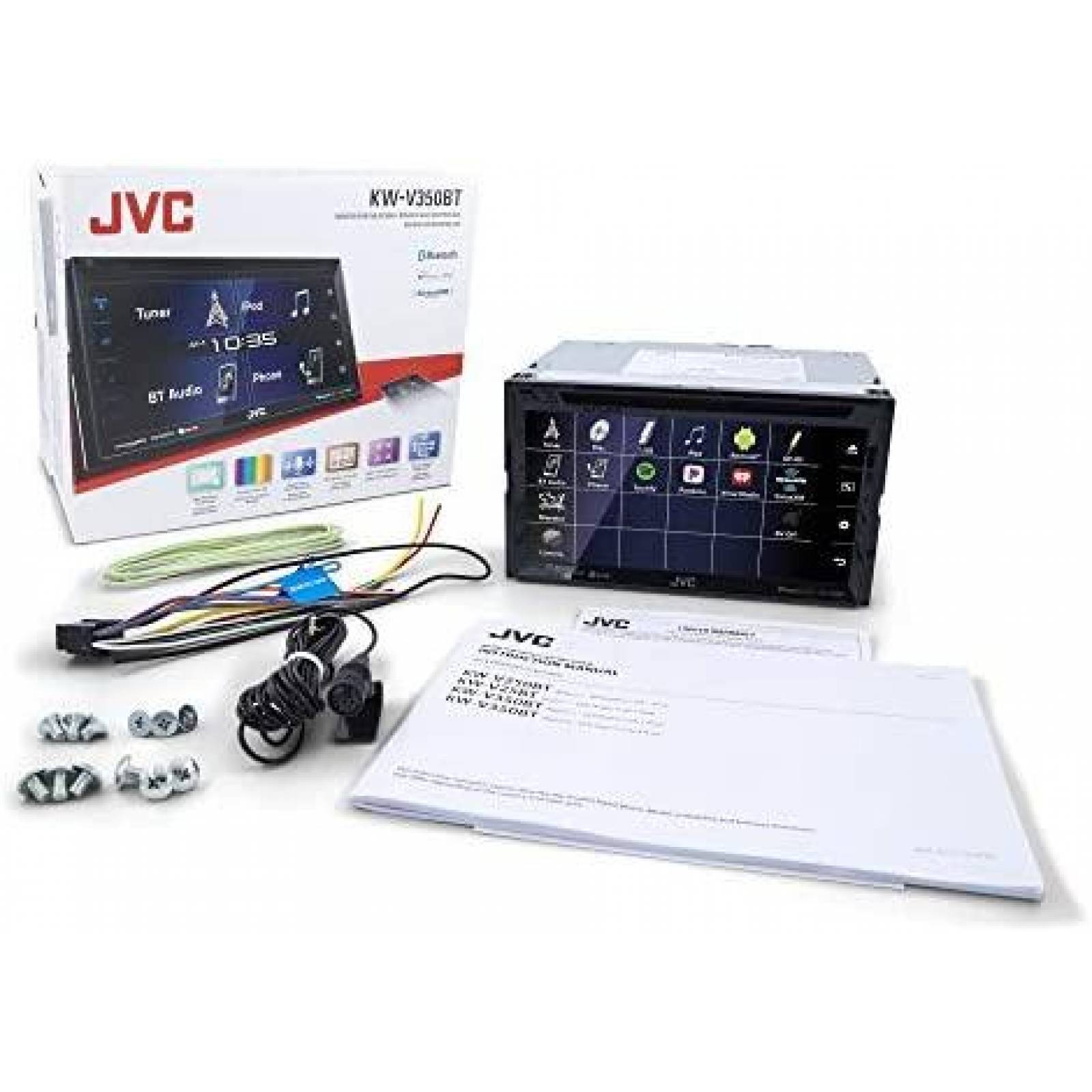 Estereo JVC KW-V350BT 6.2'' Tactil para DVD de Auto