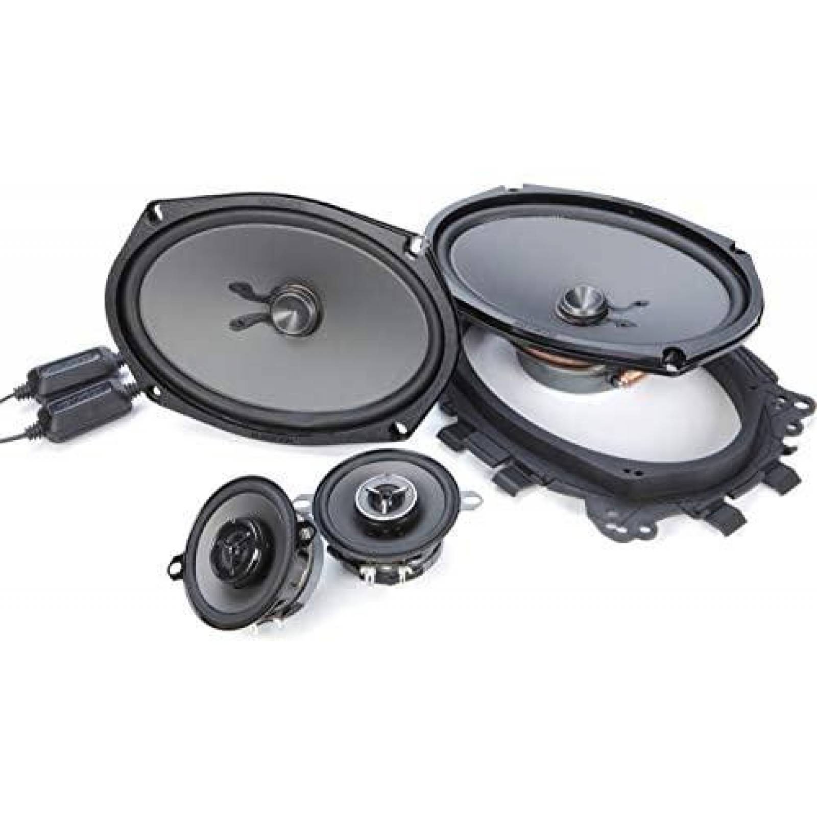 2 Bocinas Kenwood 300 Watts para Automovil 4 Ohms -Negro