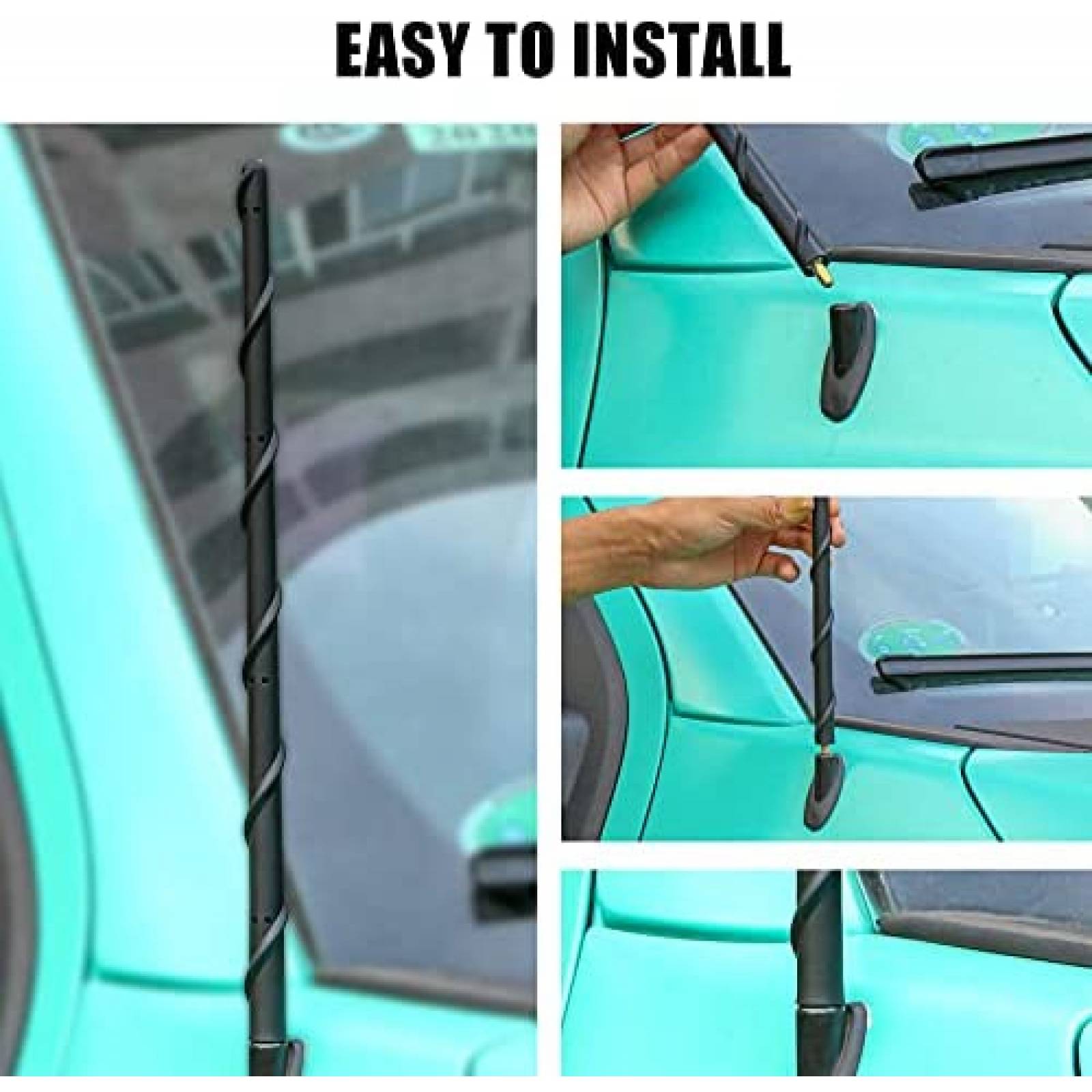 Antena de Radio KSaAuto para Dodge Ram 1500 13'' -Negro