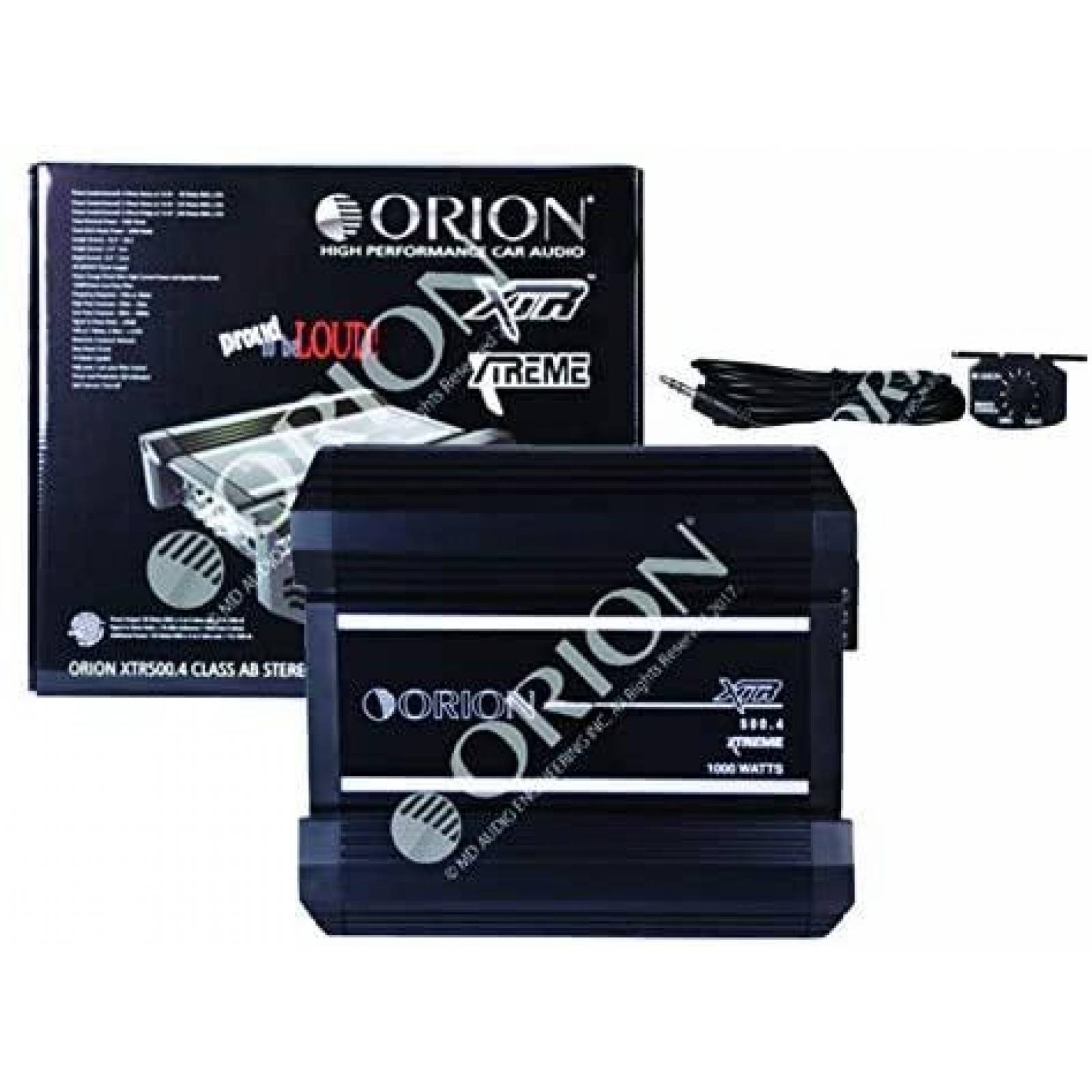 Amplificador para Carro Orion XTR500.4 500W RMS -Negro
