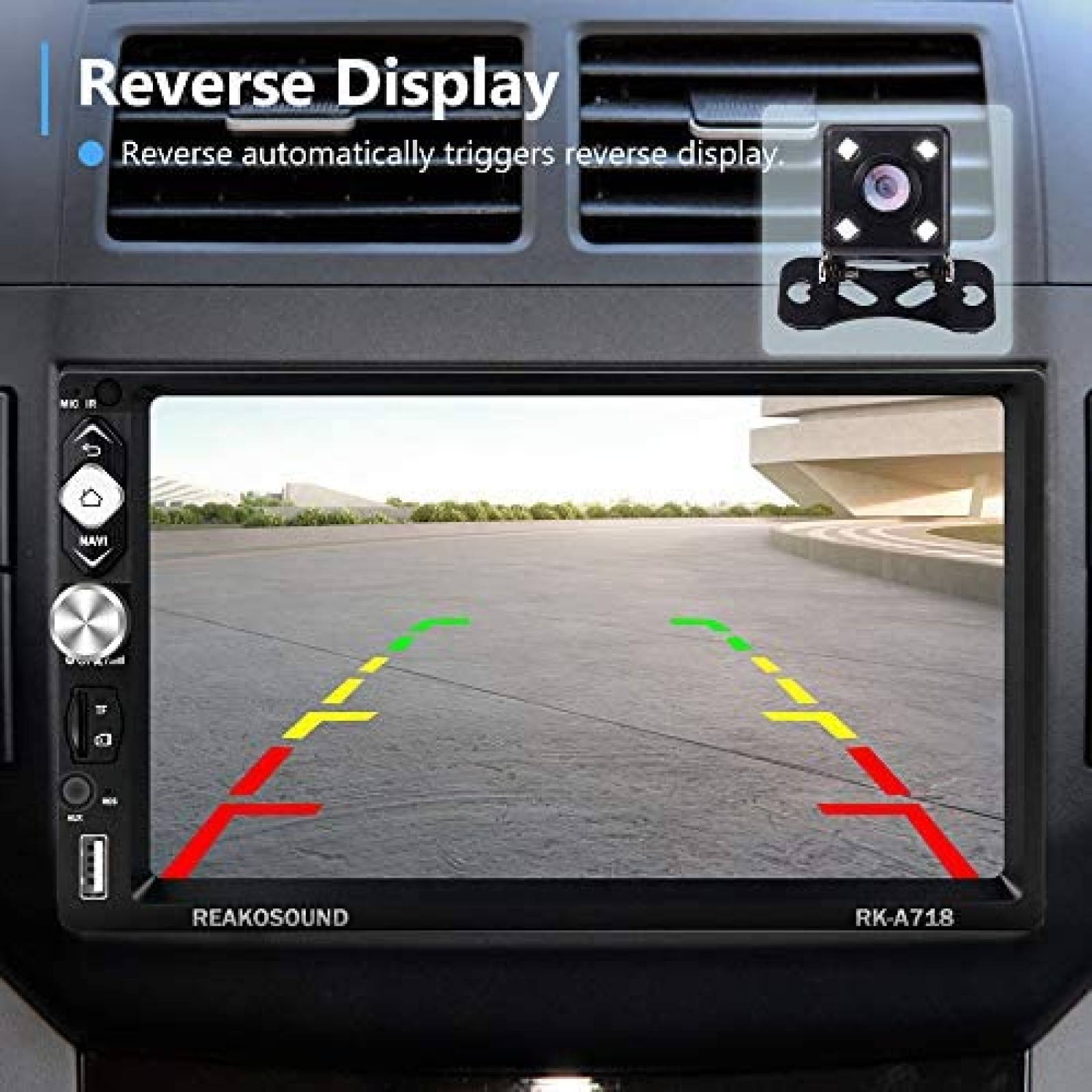 Pantalla para radio auto Rimoody tactil 6.2" -Negro