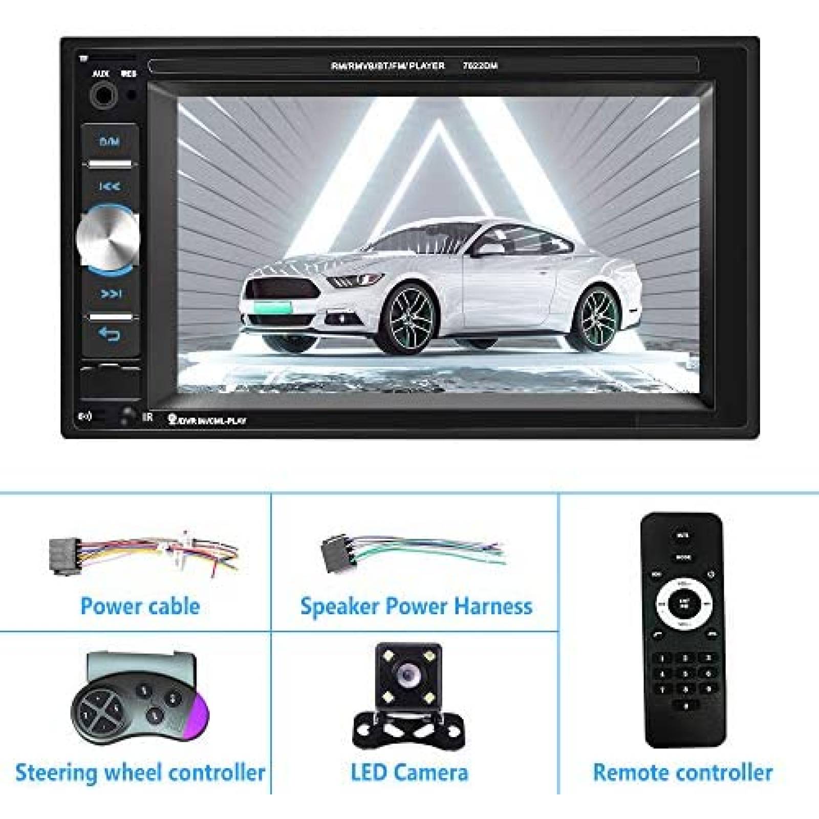 Pantalla para radio auto Rimoody tactil 6.2" -Negro