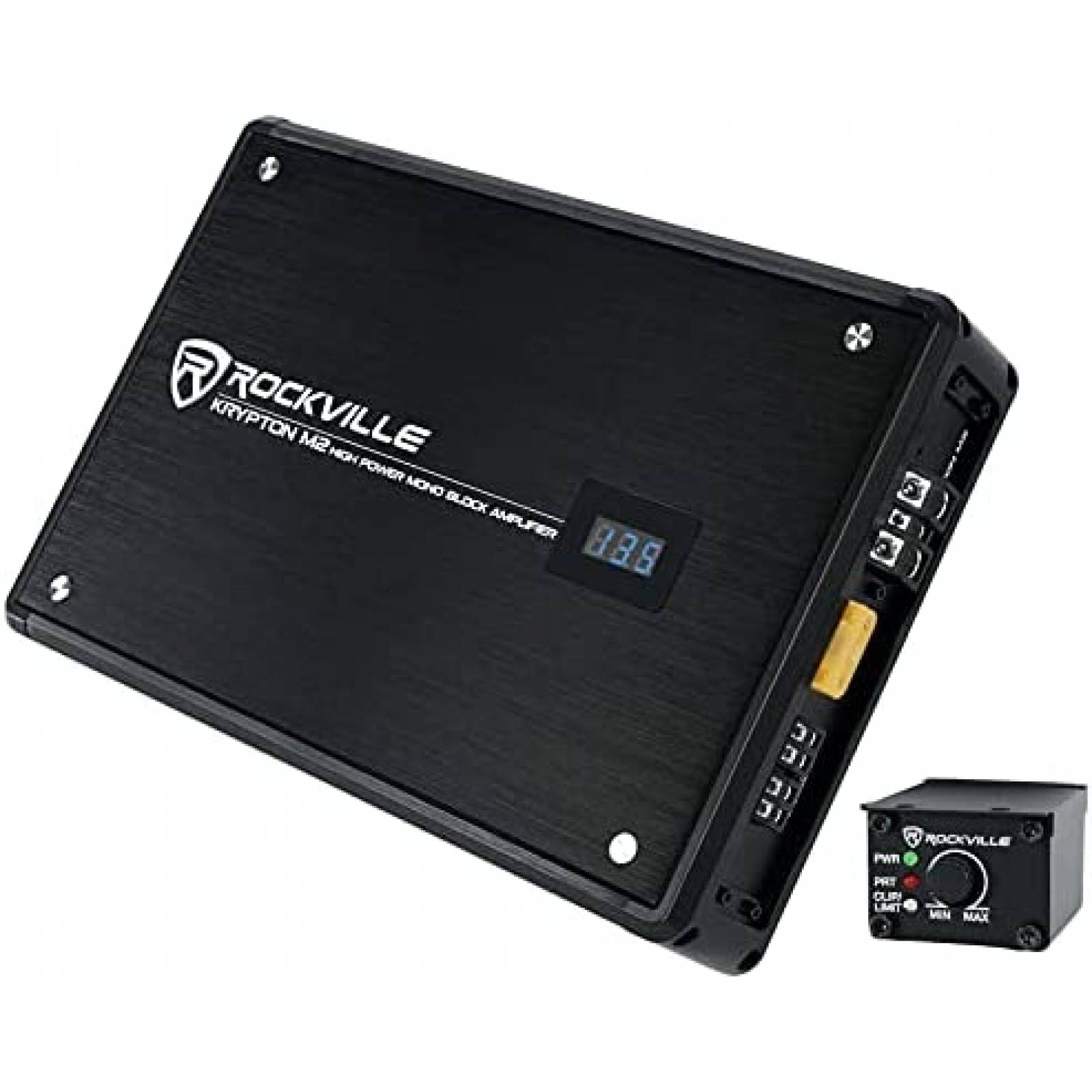 Amplificador de coche Rockville Krypton-M2 y control remoto