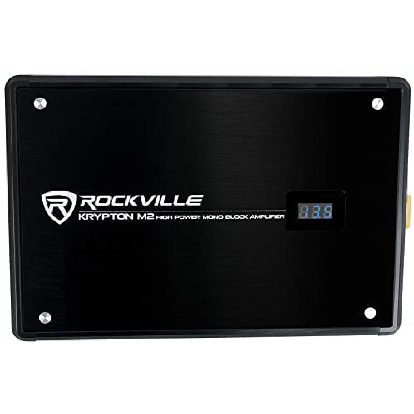 Amplificador de coche Rockville Krypton-M2 y control remoto
