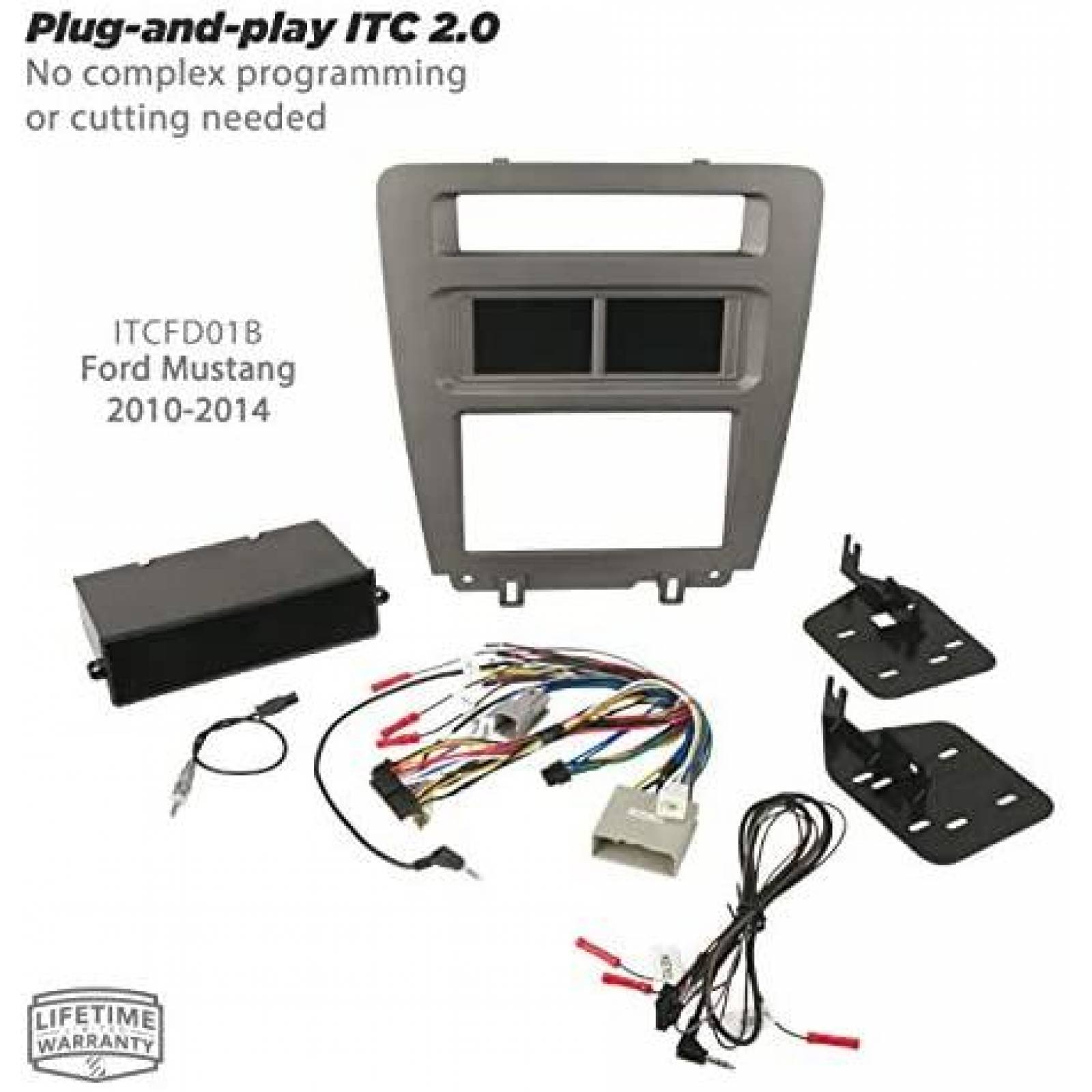 Kit para Pantalla Tactil SCOSCHE ITCFD01B para Mustang -Gris