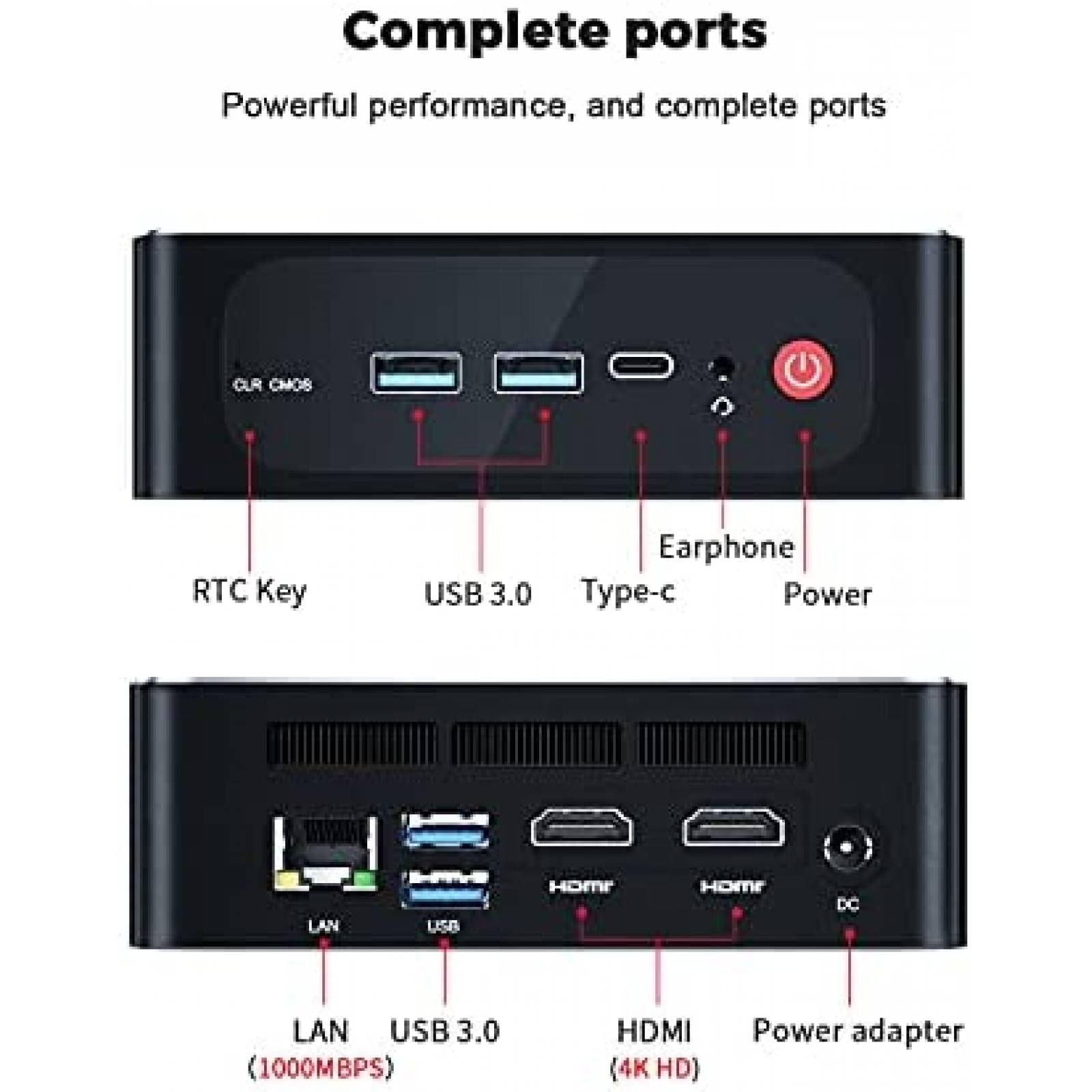 Mini PC Beelink SER3 AMD Ryzen 7 16GB RAM 500GB Doble HDMI