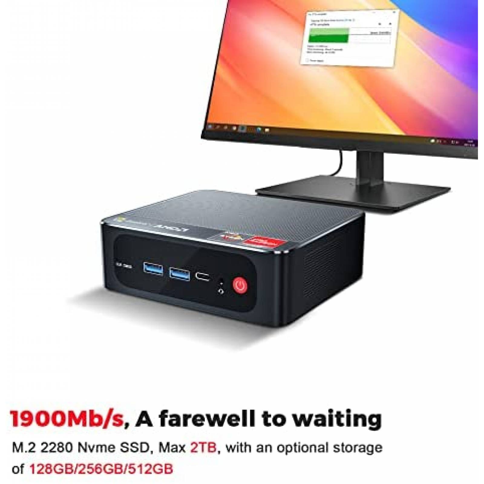 Mini PC Beelink SER3 Versatile Win 10 Pro AMD Ryzen 7 8+256G