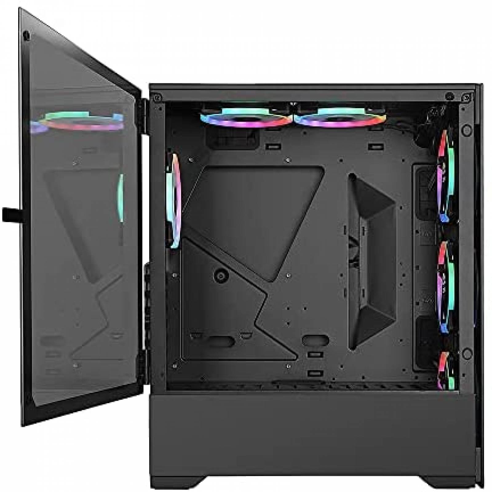 Caja PC Bgears B-Voguish-RGB c/Ventiladores RGB -Negro