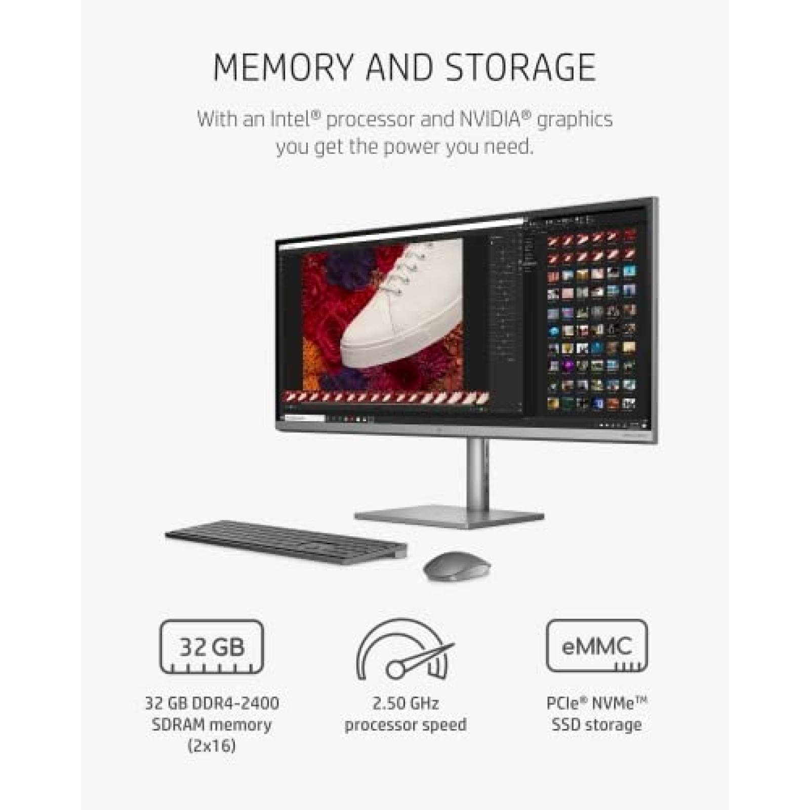 Desktop Todo en Uno HP Envy 34-c0010 34'' i7 32GB 512GB SSD