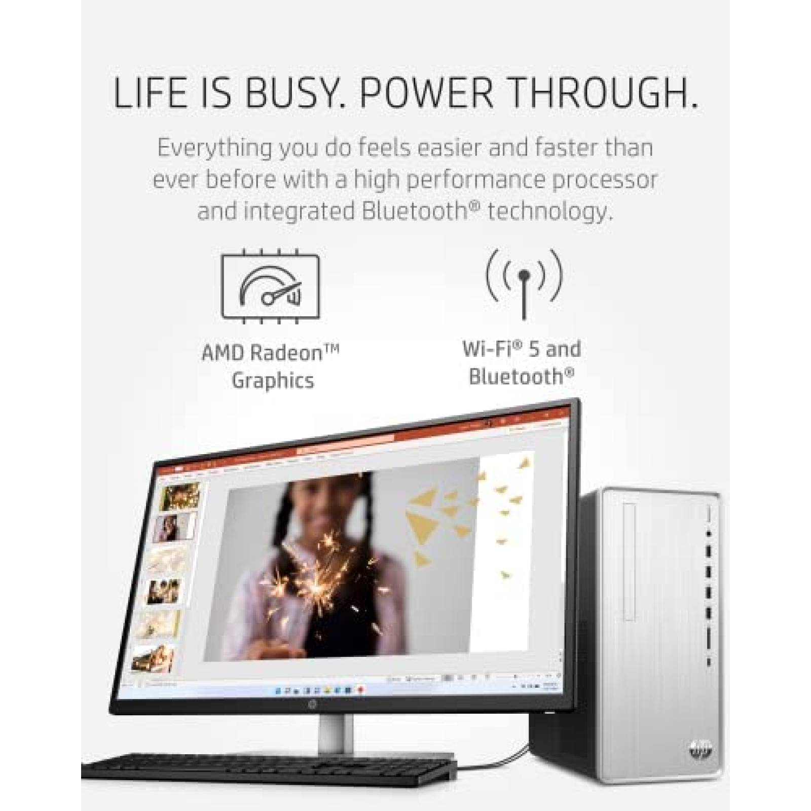 Desktop HP Pavilion TP01-2032 Ryzen 3 4GB 256 GB Win 11 Home