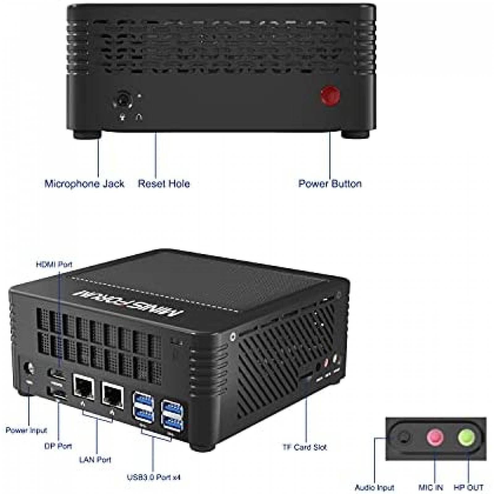 Mini PC MINISFORUM Elitemini X500 Ryzen 7 32GB RAM + 512GB