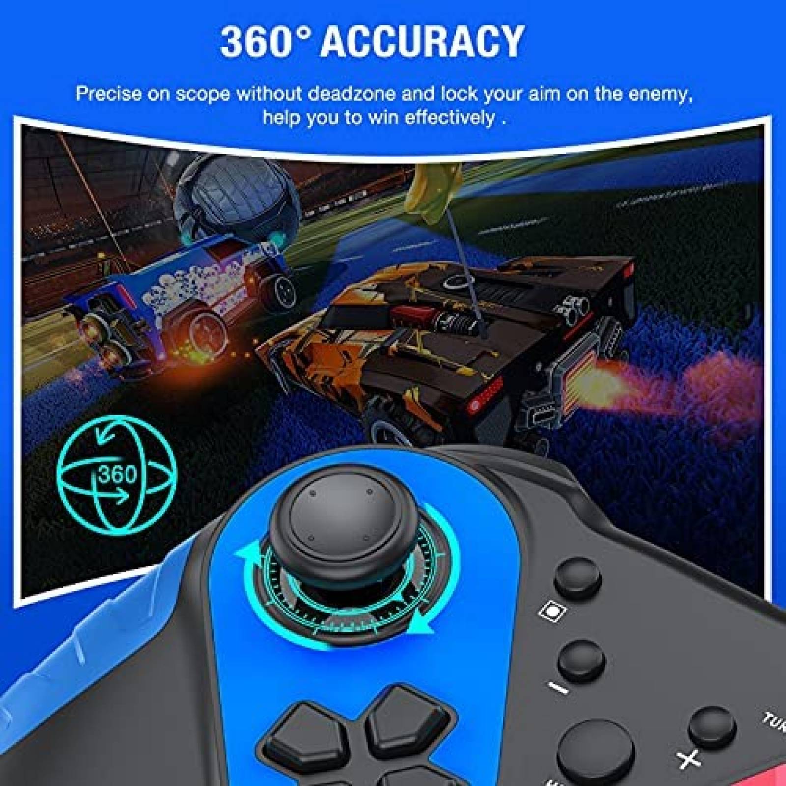 Control ABXYPLUS Compatible Con Nintendo Switch -Negro