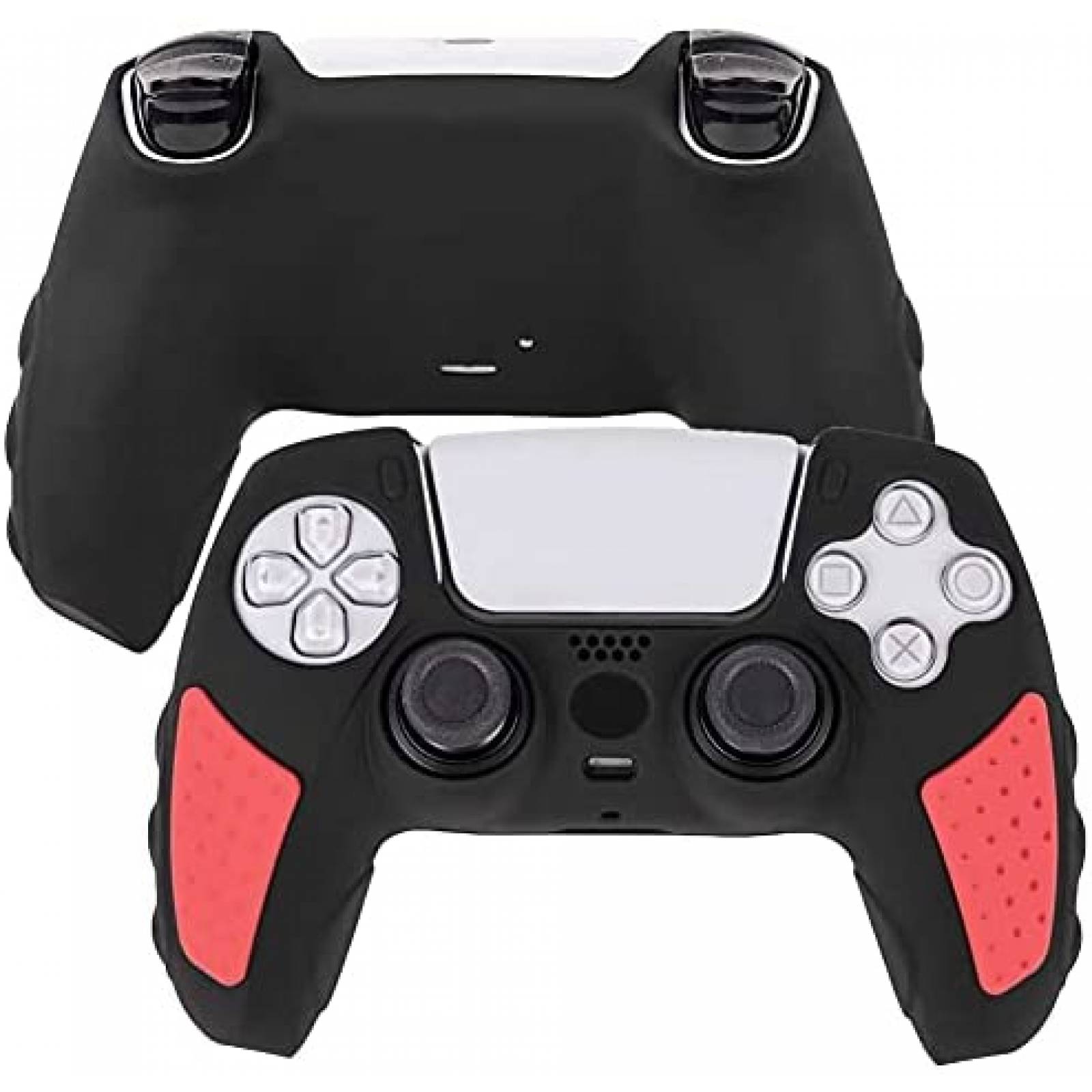 Funda de control PS5 Aosai DualSense de silicona -Negro