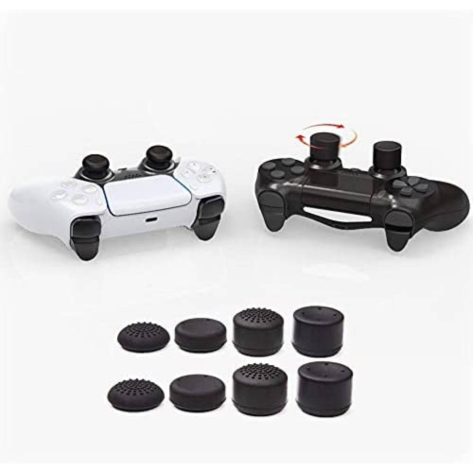 Funda de control PS5 Aosai DualSense de silicona -Negro