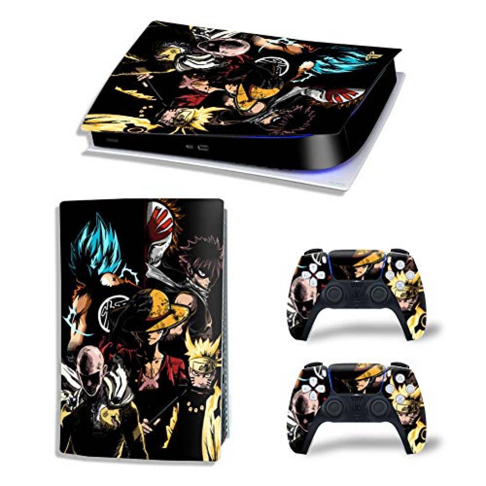Sticker consola y control PS5 Boorsed One piece -Colorido