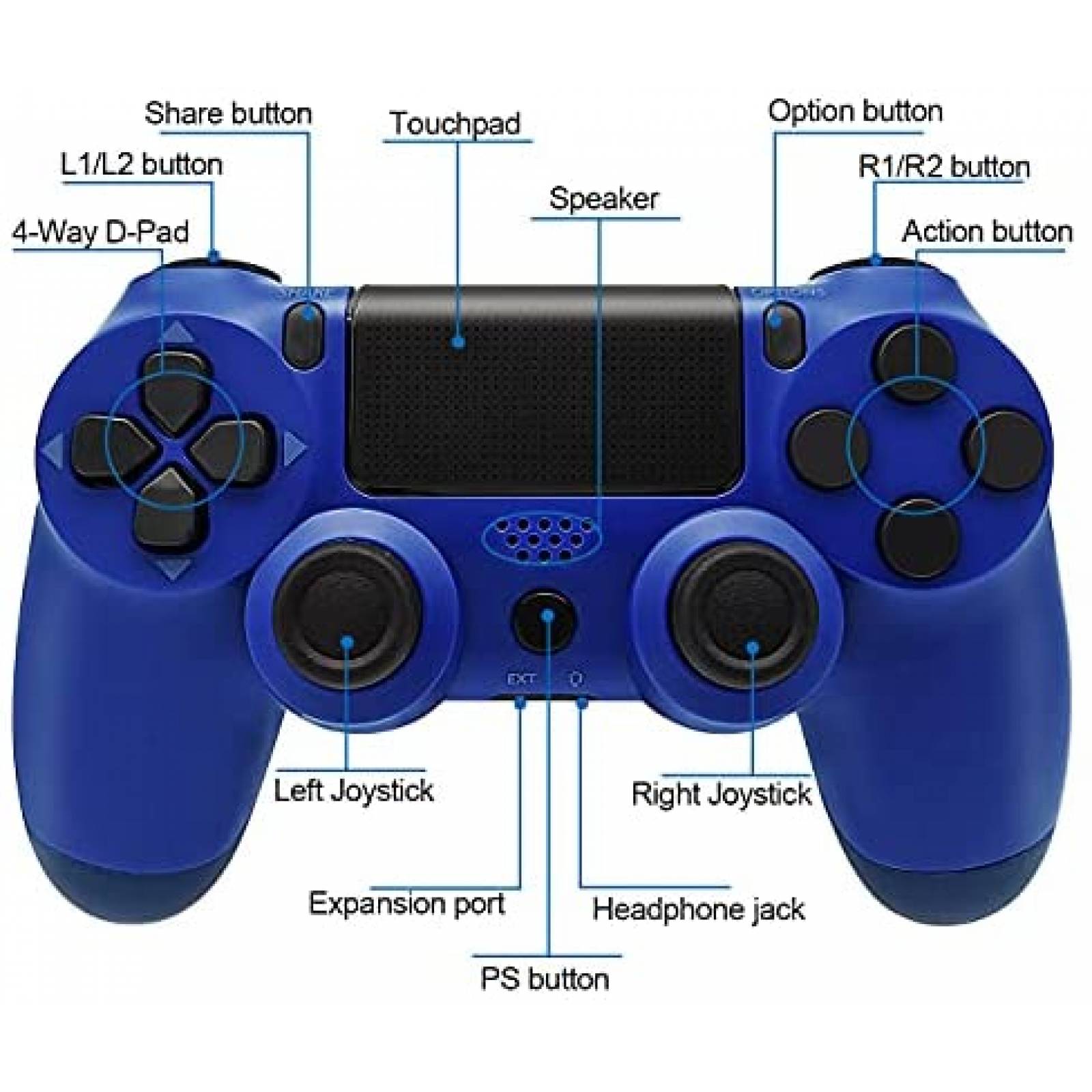 Control Inalambrico Ceozon 2pzas para PlayStation 4 -Negro