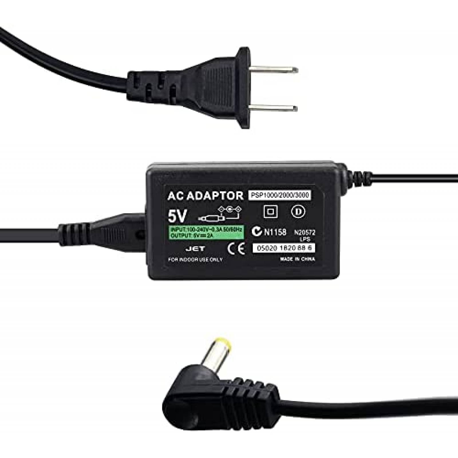 Cable cargador para Sony PSP CHENLAN 4ft 2en1 -Negro