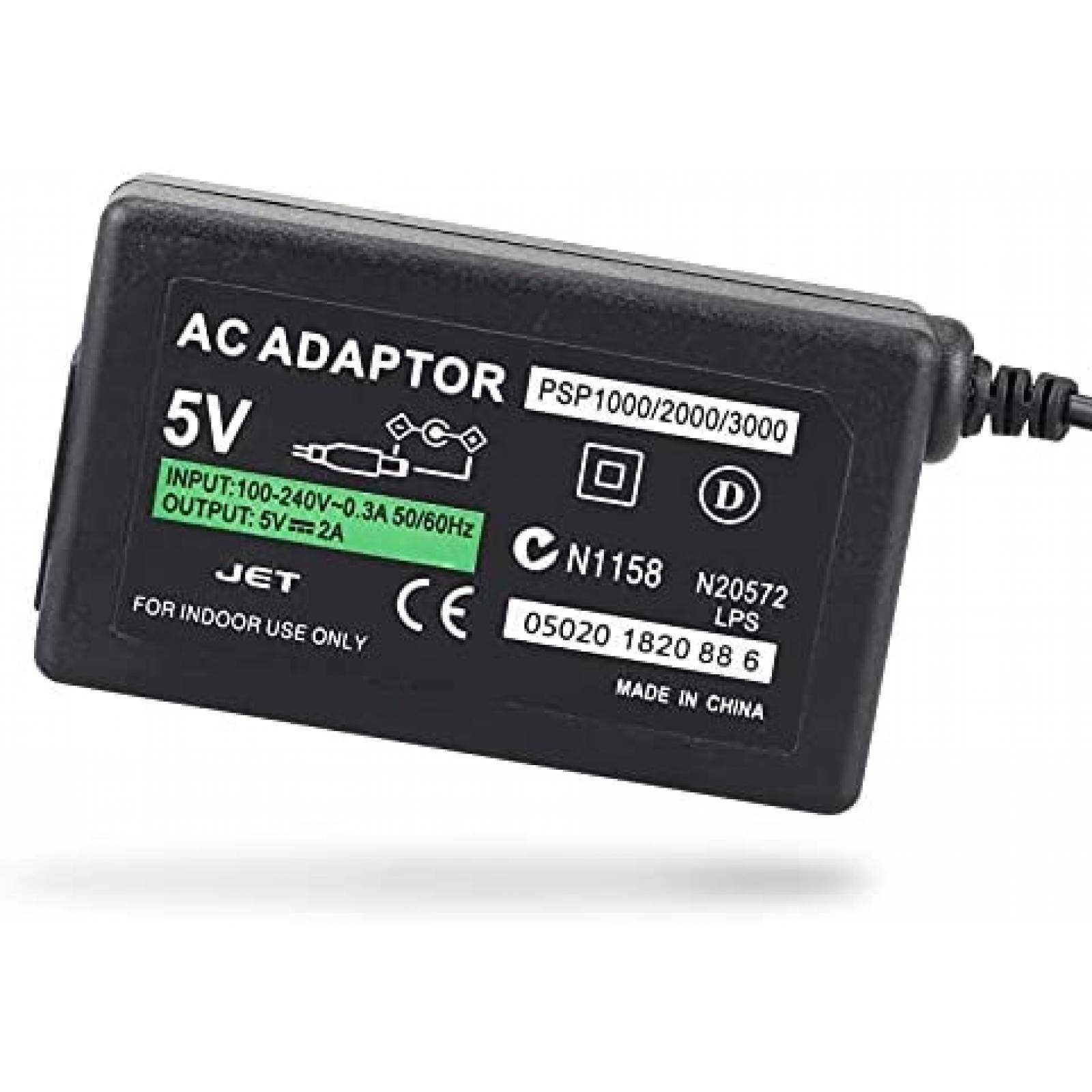 Cable cargador para Sony PSP CHENLAN 4ft 2en1 -Negro