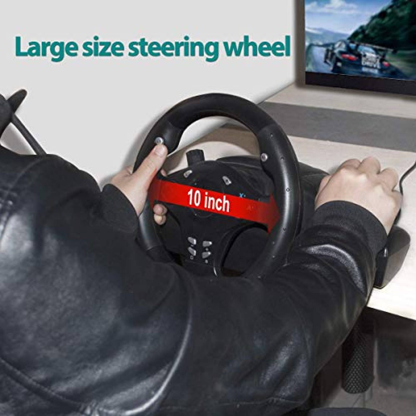 Volante DOYO 270 Grados PC/Xbox/PS/Android/Nintendo -Negro