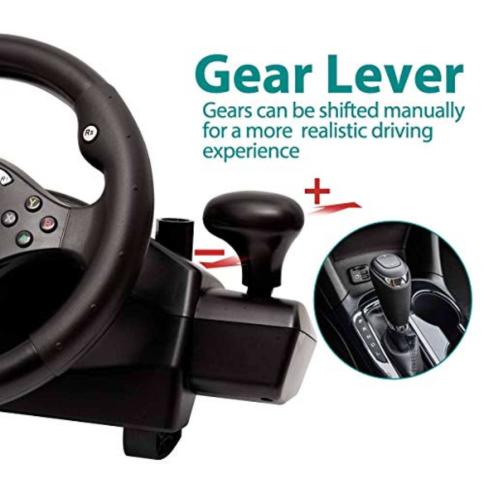Volante DOYO 270 Grados PC/Xbox/PS/Android/Nintendo -Negro