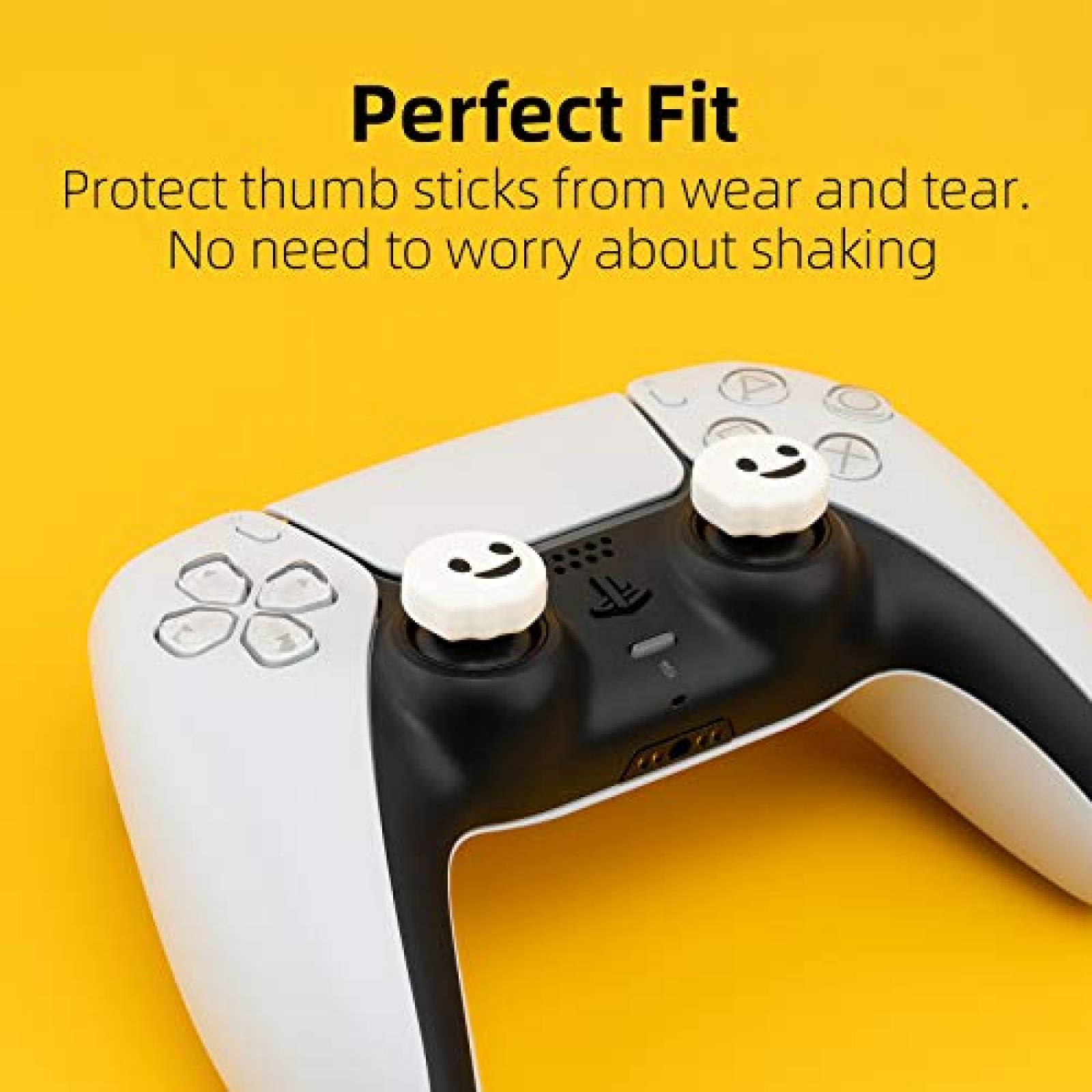 Protectores joysticks GeekShare Fantasma x4 -Negro/blanco
