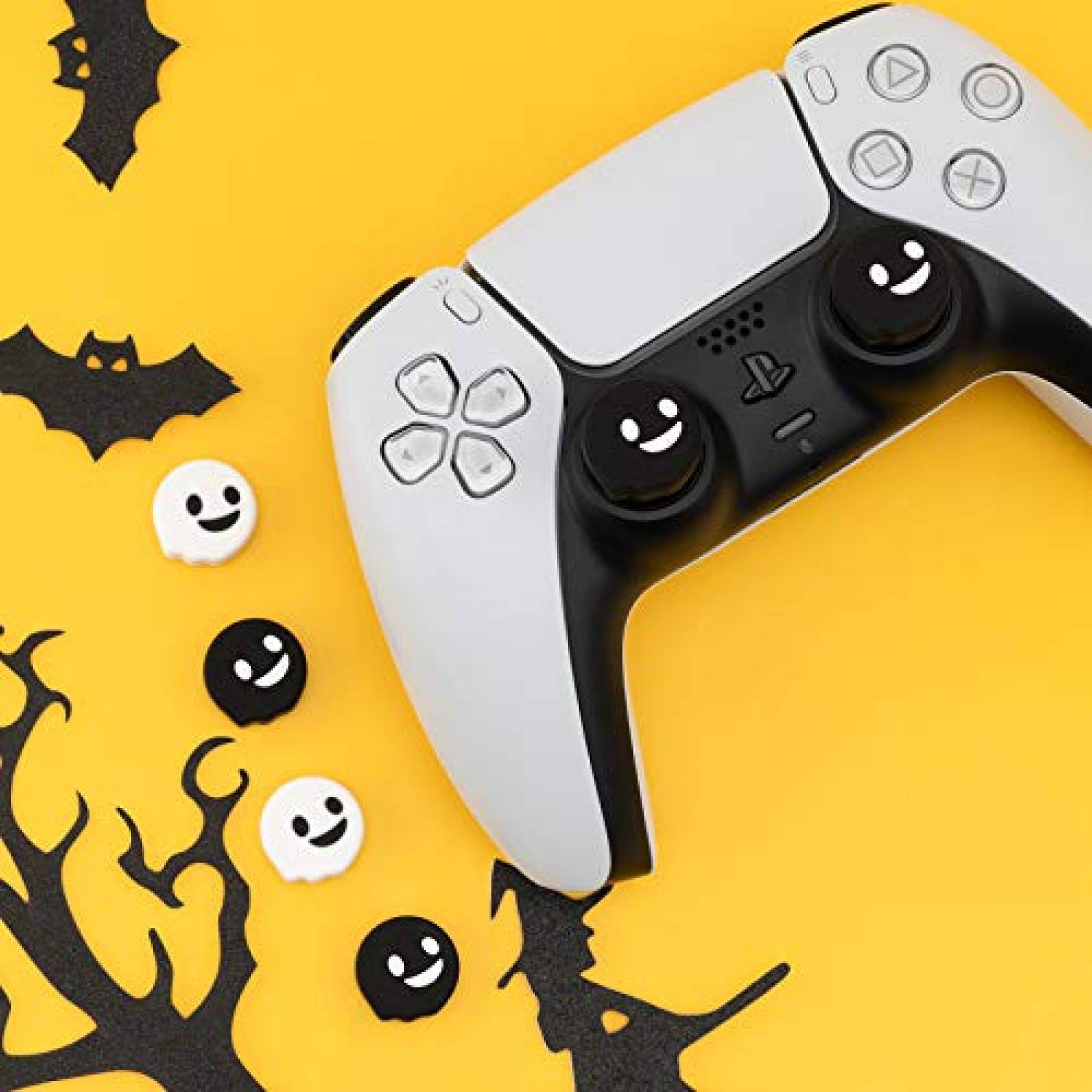 Protectores joysticks GeekShare Fantasma x4 -Negro/blanco