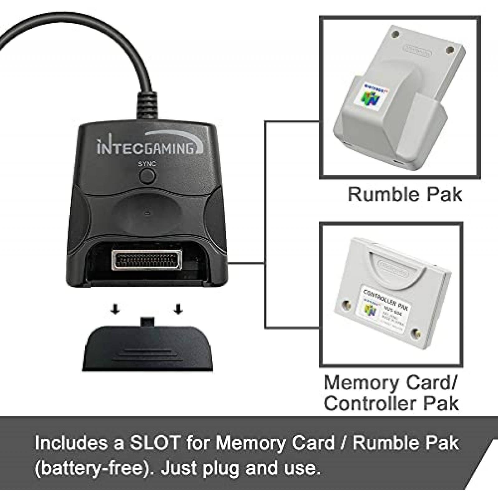 Adaptador para Control de Consola Intec Gaming Bluetooth