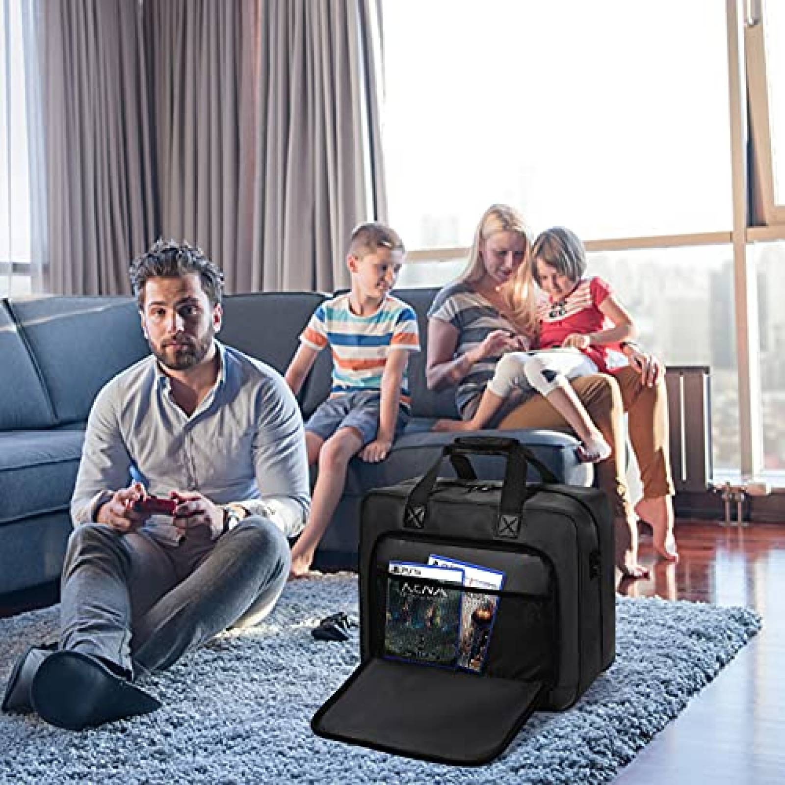 Funda JEWERADO protectora antipolvo para consola PS5 -Negro