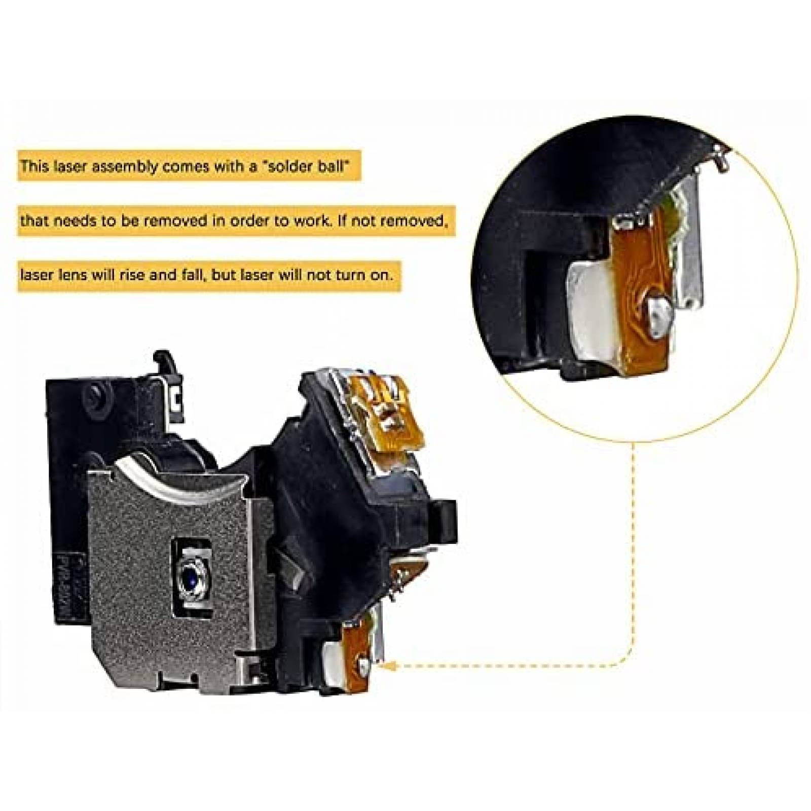 Remplazo lente laser para PS2 JOLANCO PVR-802W -Plateado