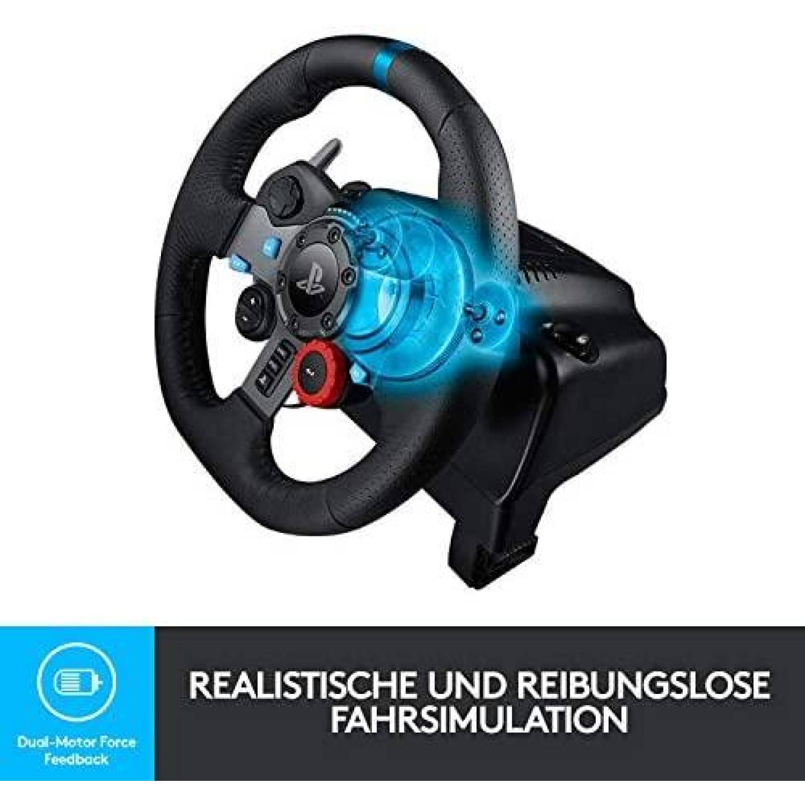 Volante de Videojuegos Logitech G G29 USB con Pedales -Negro