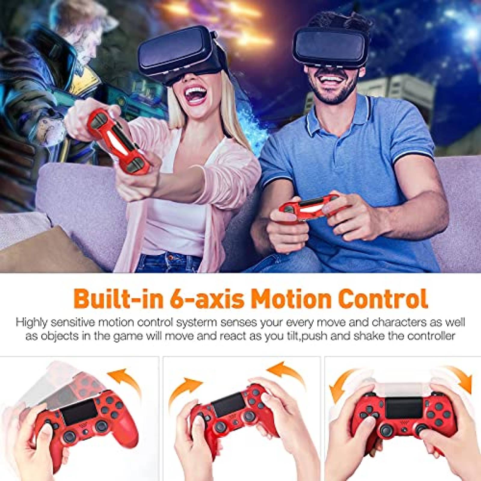 Control para PlayStation 4 Magolin Dual-shock 4 -Rojo