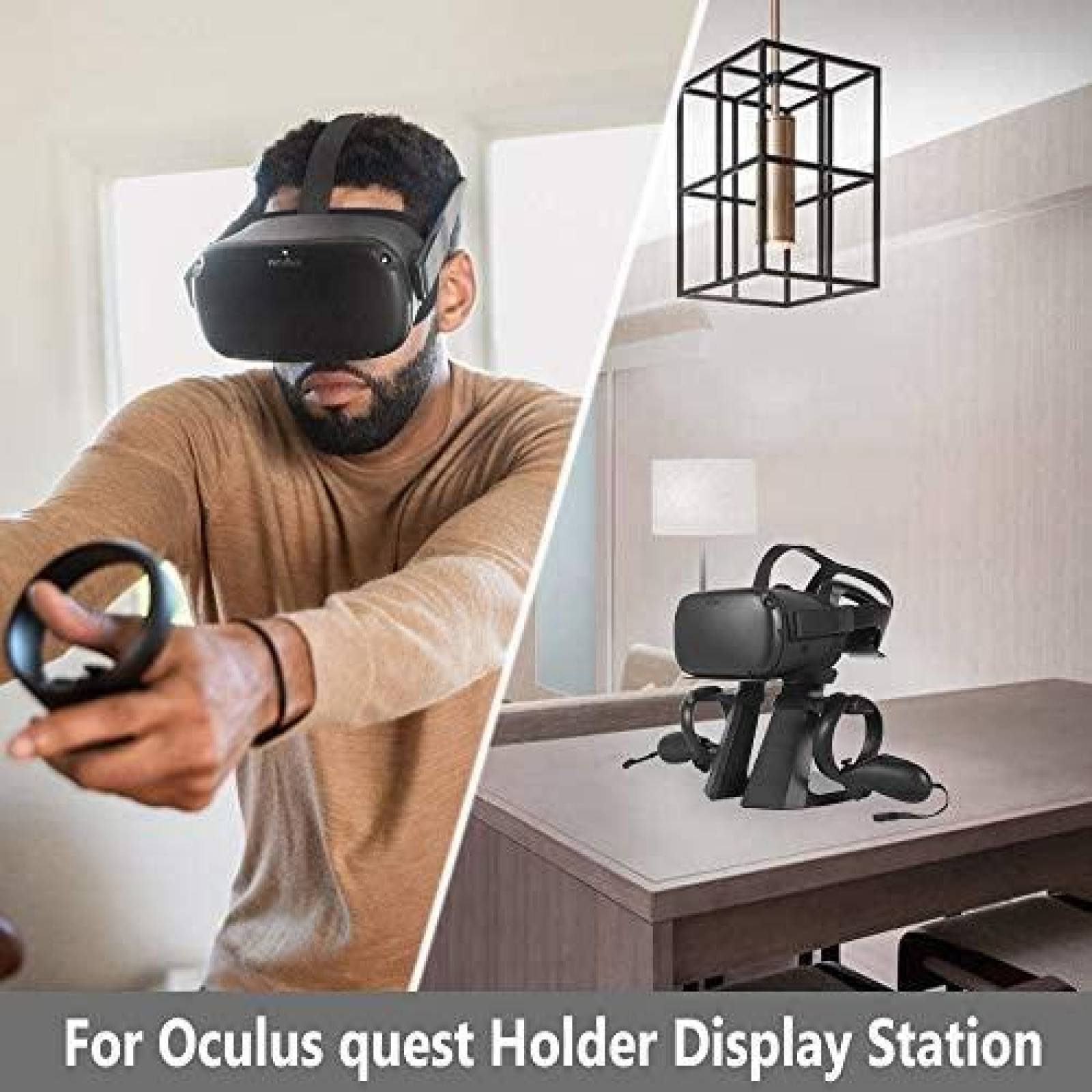 Controles de Realidad Virtual MASiKEN Oculus Quest 2 -Blanco