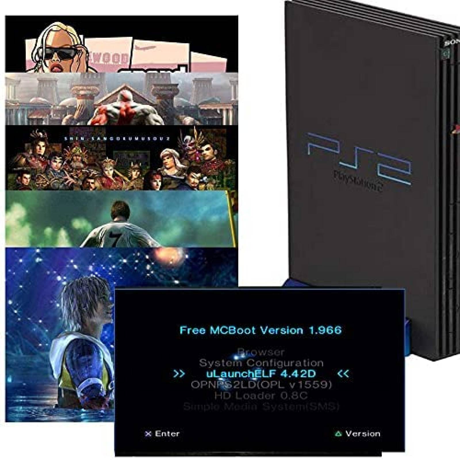 Tarjeta de Memoria Mviioe 64MB para Consola PS2 -Negro