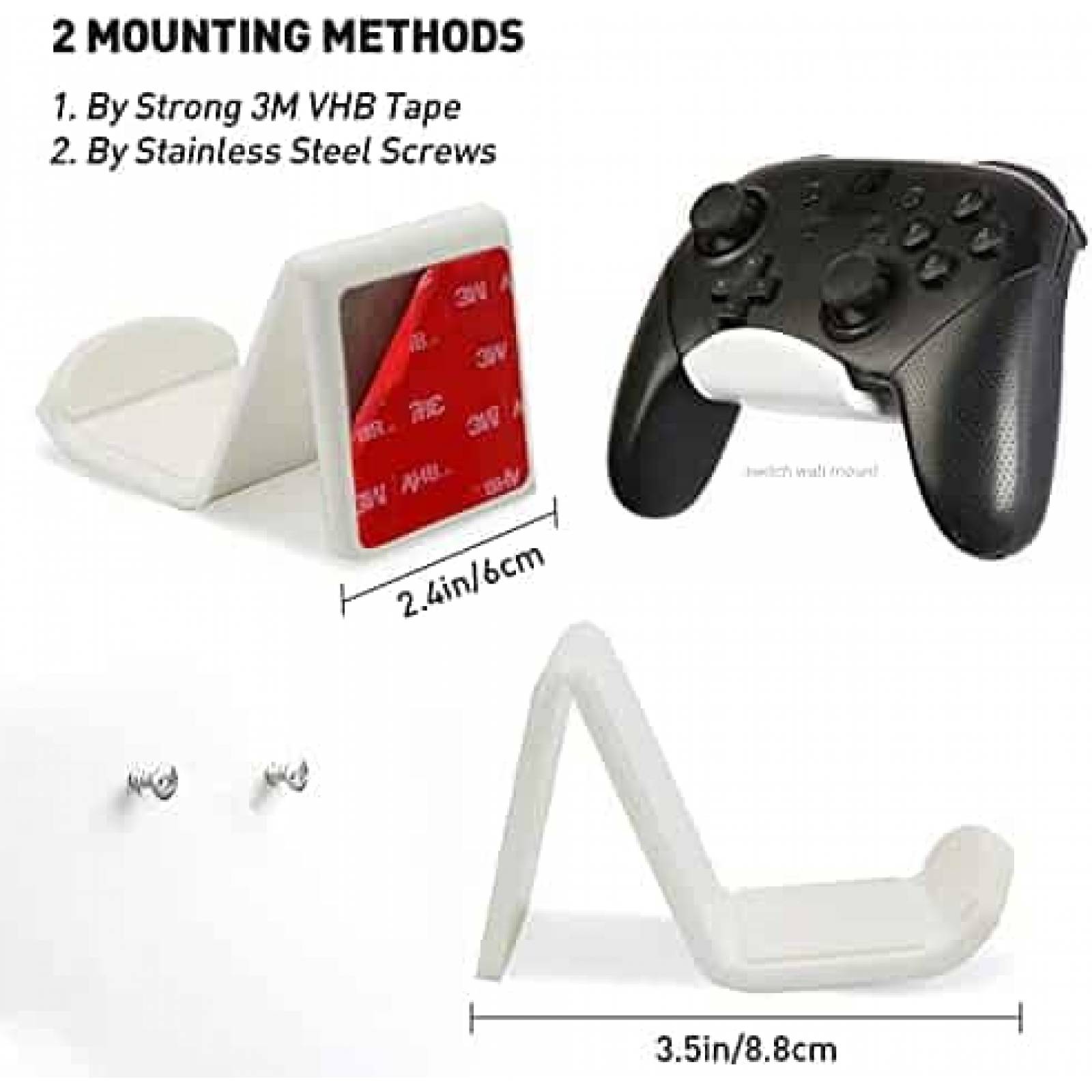 Soportes OAPRIRE 2pzas para Controles de Consola -Blanco