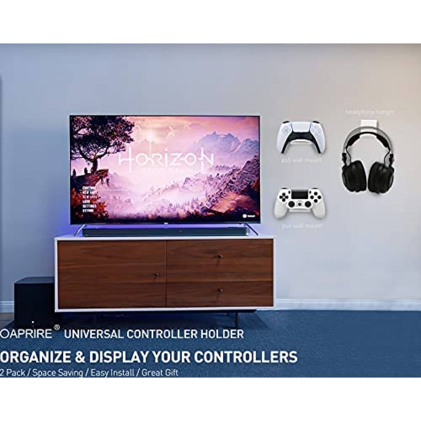 Soportes OAPRIRE 2pzas para Controles de Consola -Blanco