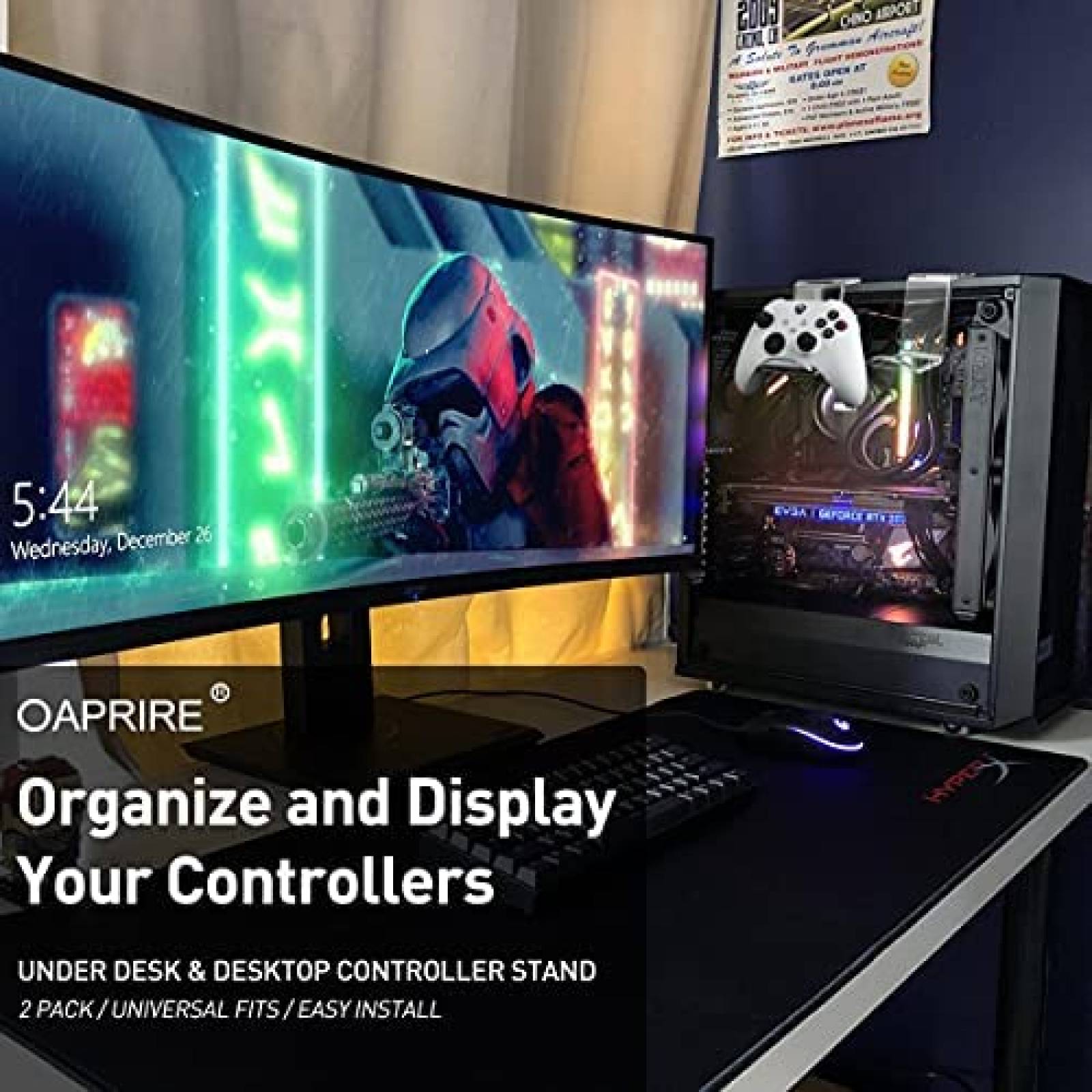 Soporte para control de juego OAPRIRE 2 unidades universal