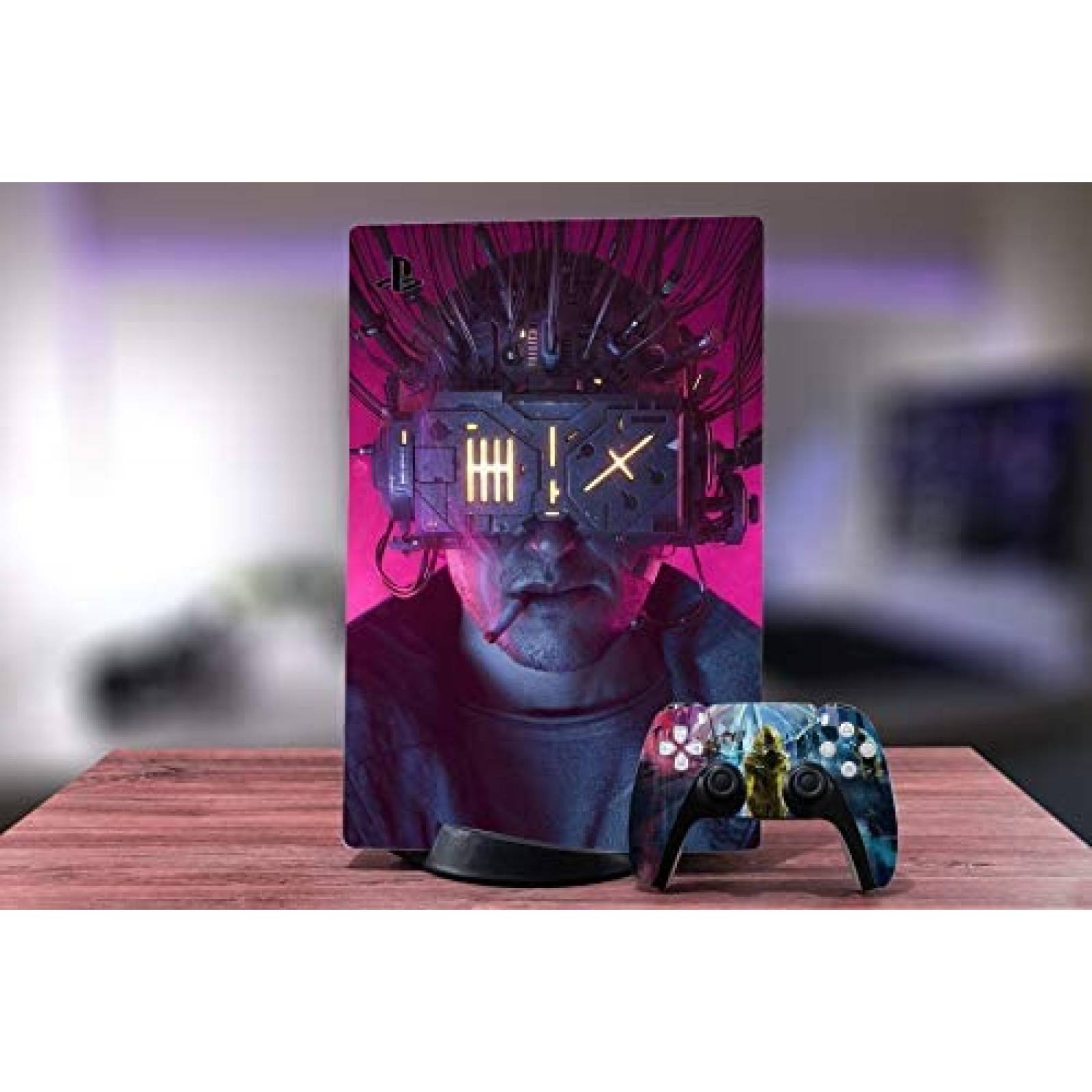 Carcasa de Consola Peyanz para Sony PS5 -CyberPunk Morado