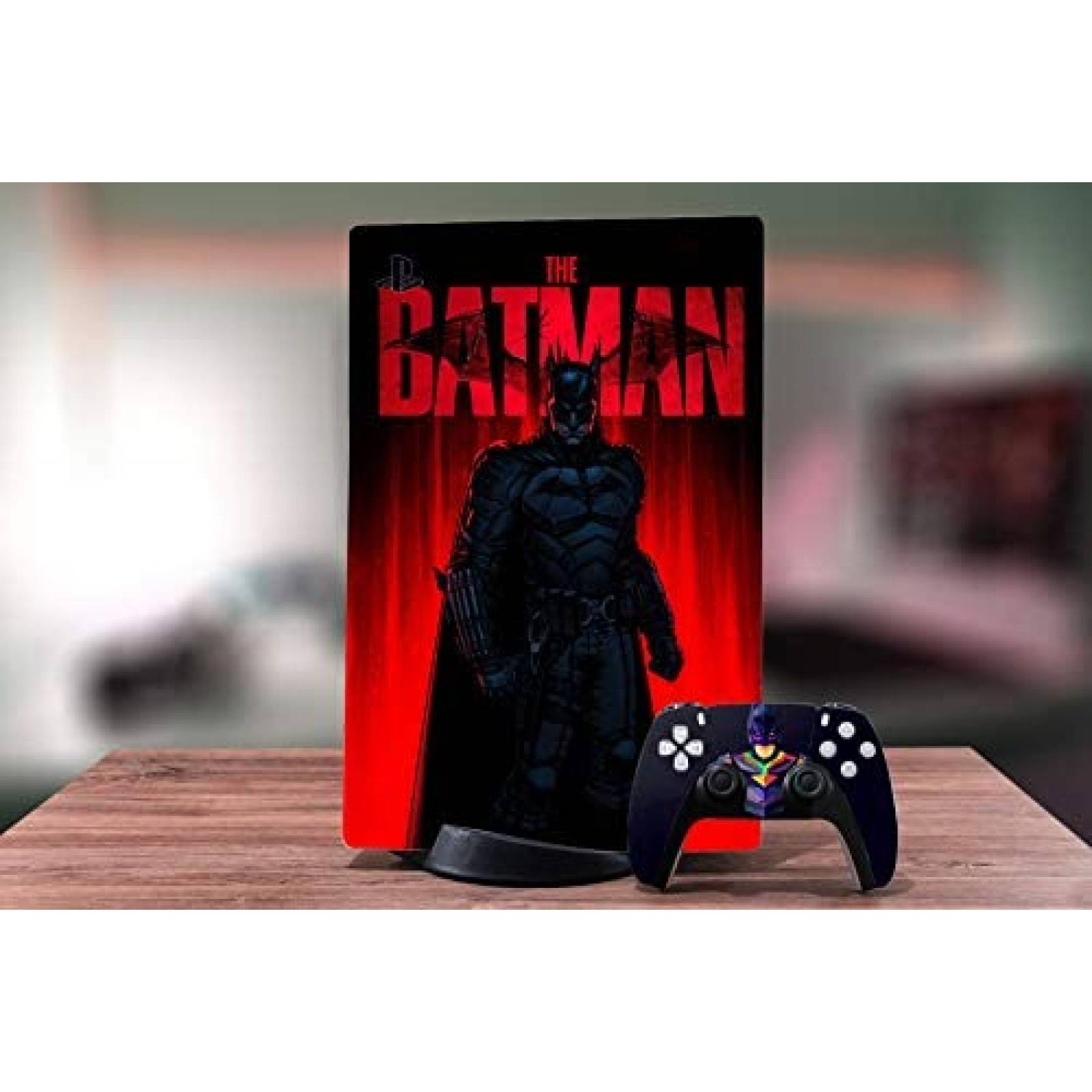 Skin para Consola PEYANZ PS5 Batman/Joker -Rojo/Verde