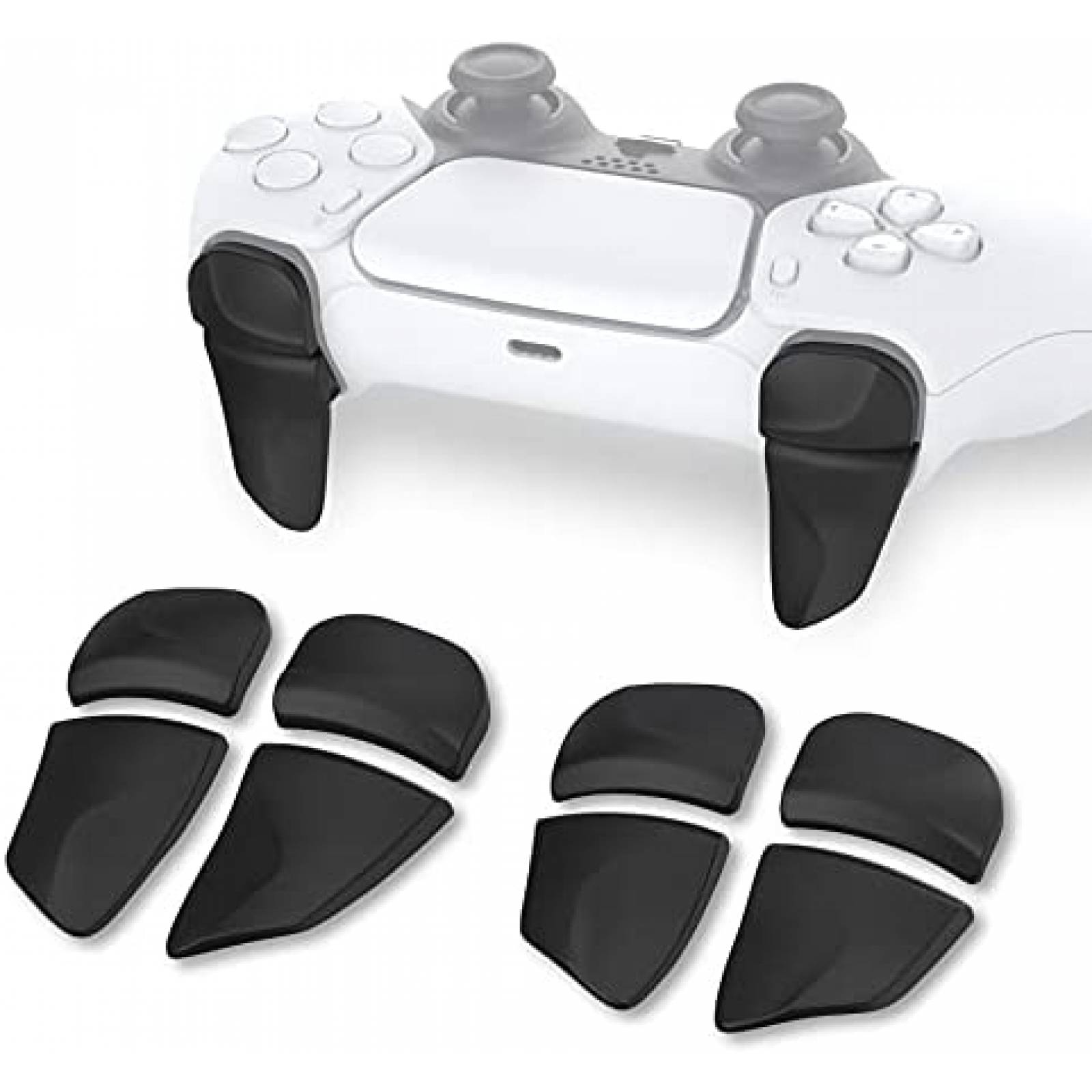 Gatillo PlayVital para Control de PS5 2 Pares -Negro
