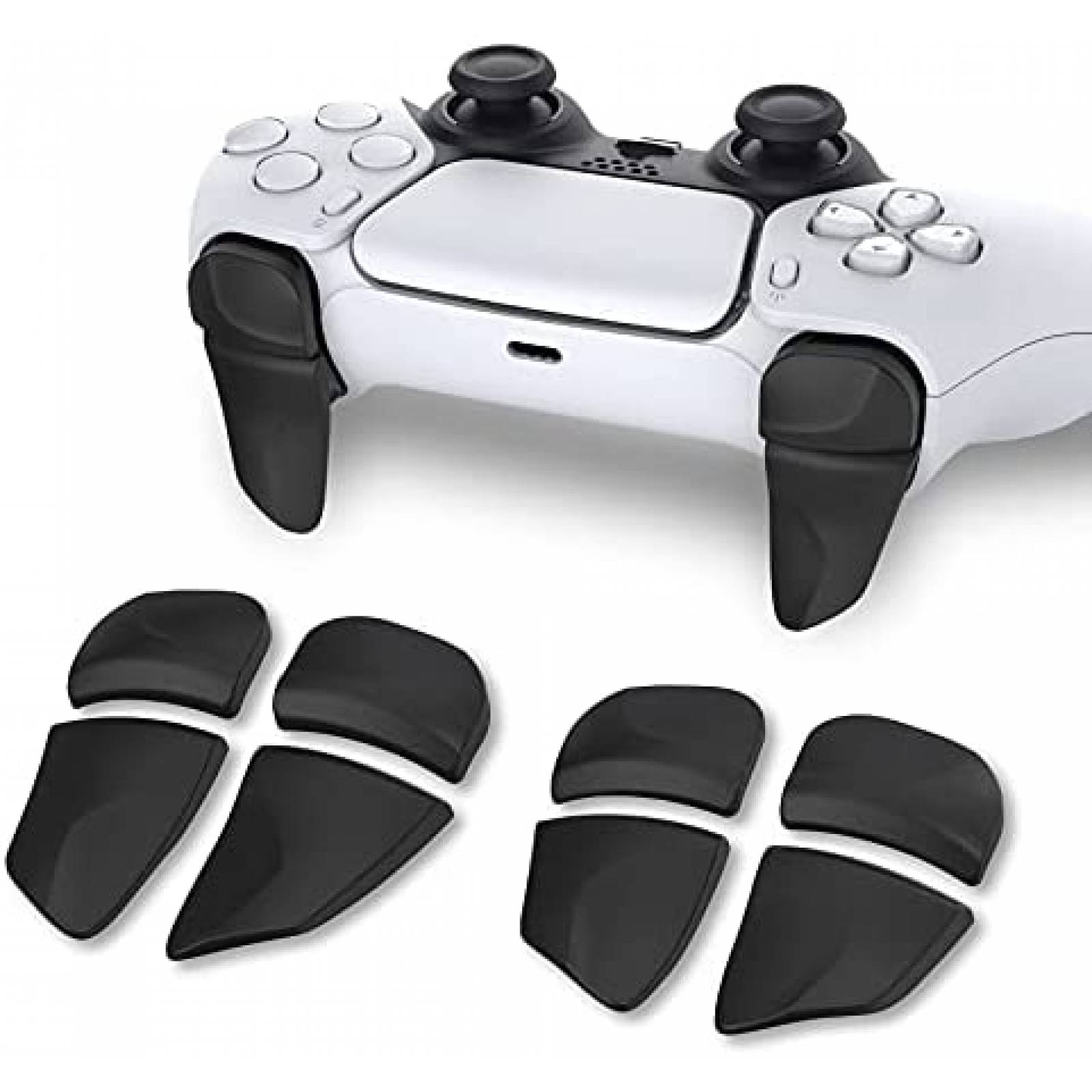 Gatillo PlayVital para Control de PS5 2 Pares -Negro