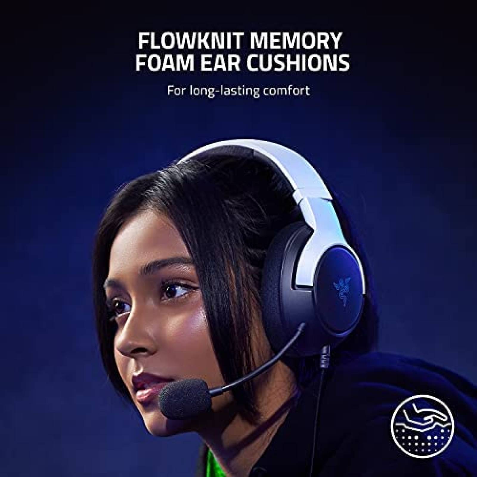 Audifonos gamer para PS5 Razer Kaira X alambricos -Blanco