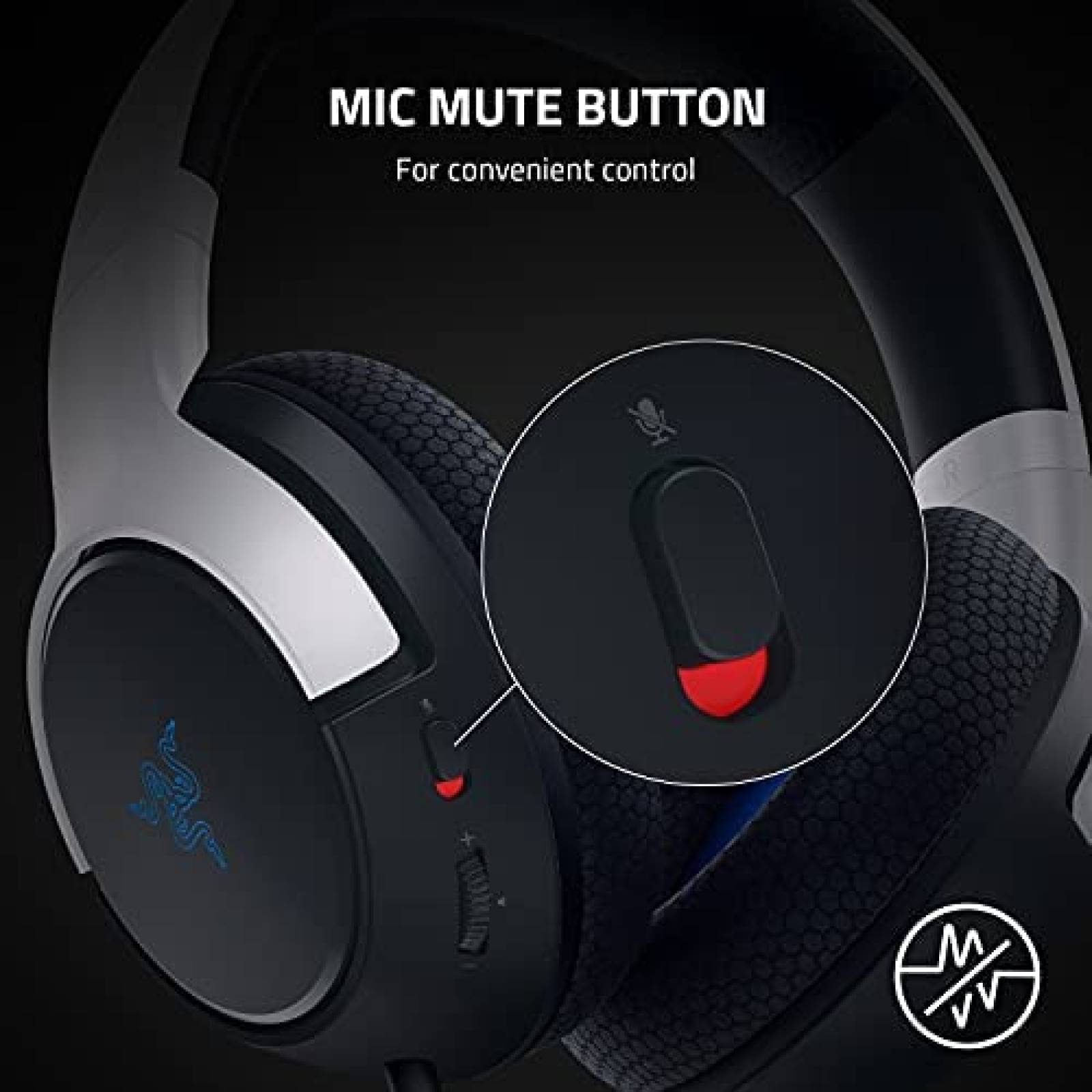 Audifonos gamer para PS5 Razer Kaira X alambricos -Blanco