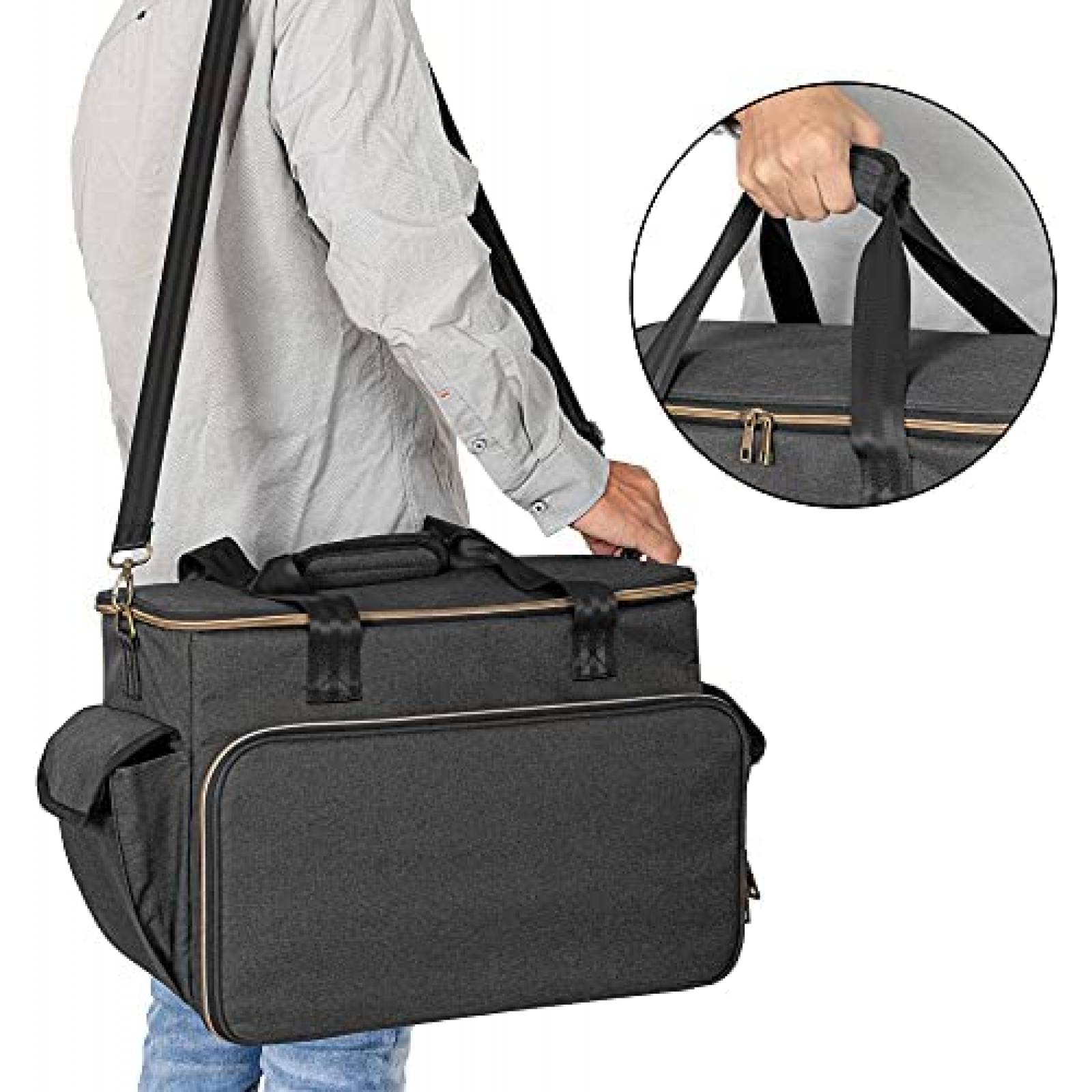 Bolsa para consola Trunab para PS5/PS4/Xbox One -Negro