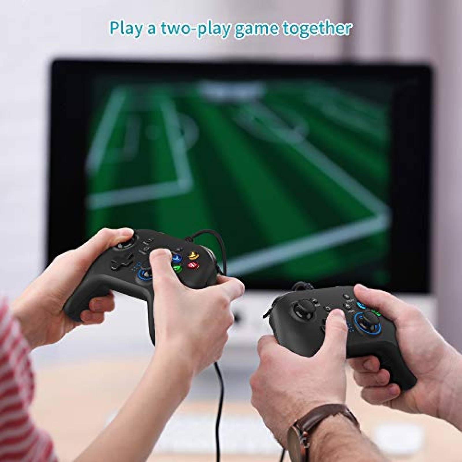 Control para video juego Xasla con cable USB -Negro