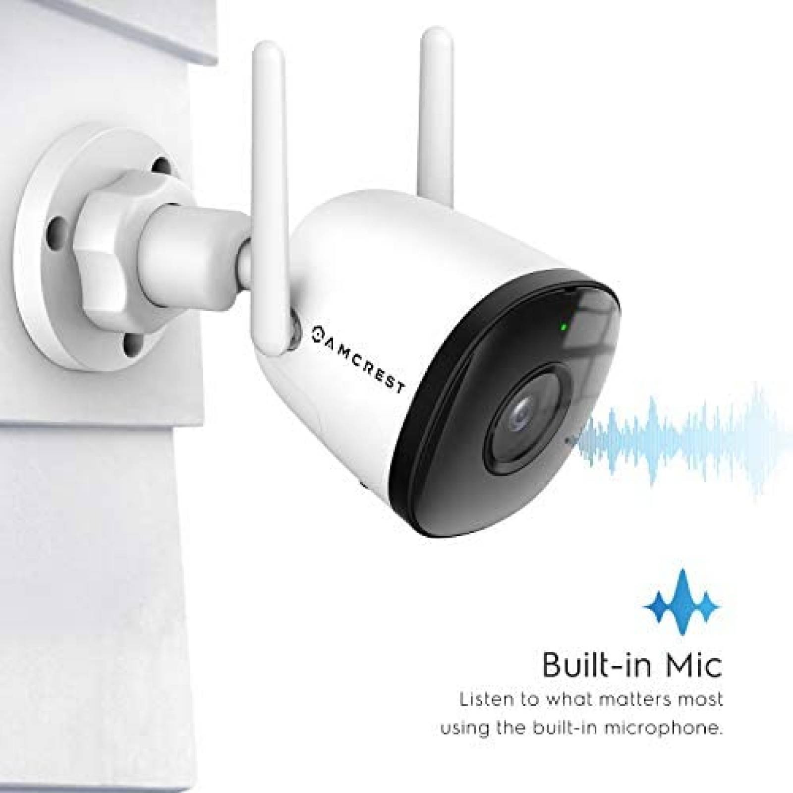 Camara de Seguridad Amcrest ASH22-W 1080P WiFi 2MP -Blanco