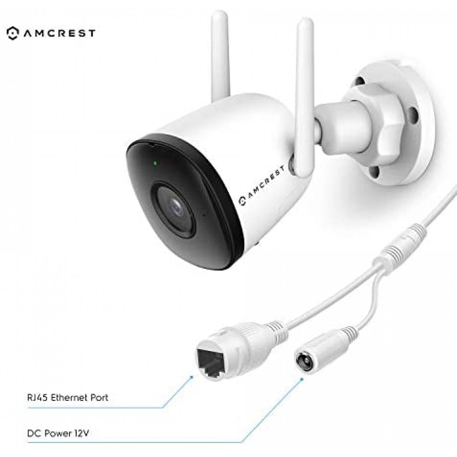 Camara de Seguridad Amcrest ASH22-W 1080P WiFi 2MP -Blanco