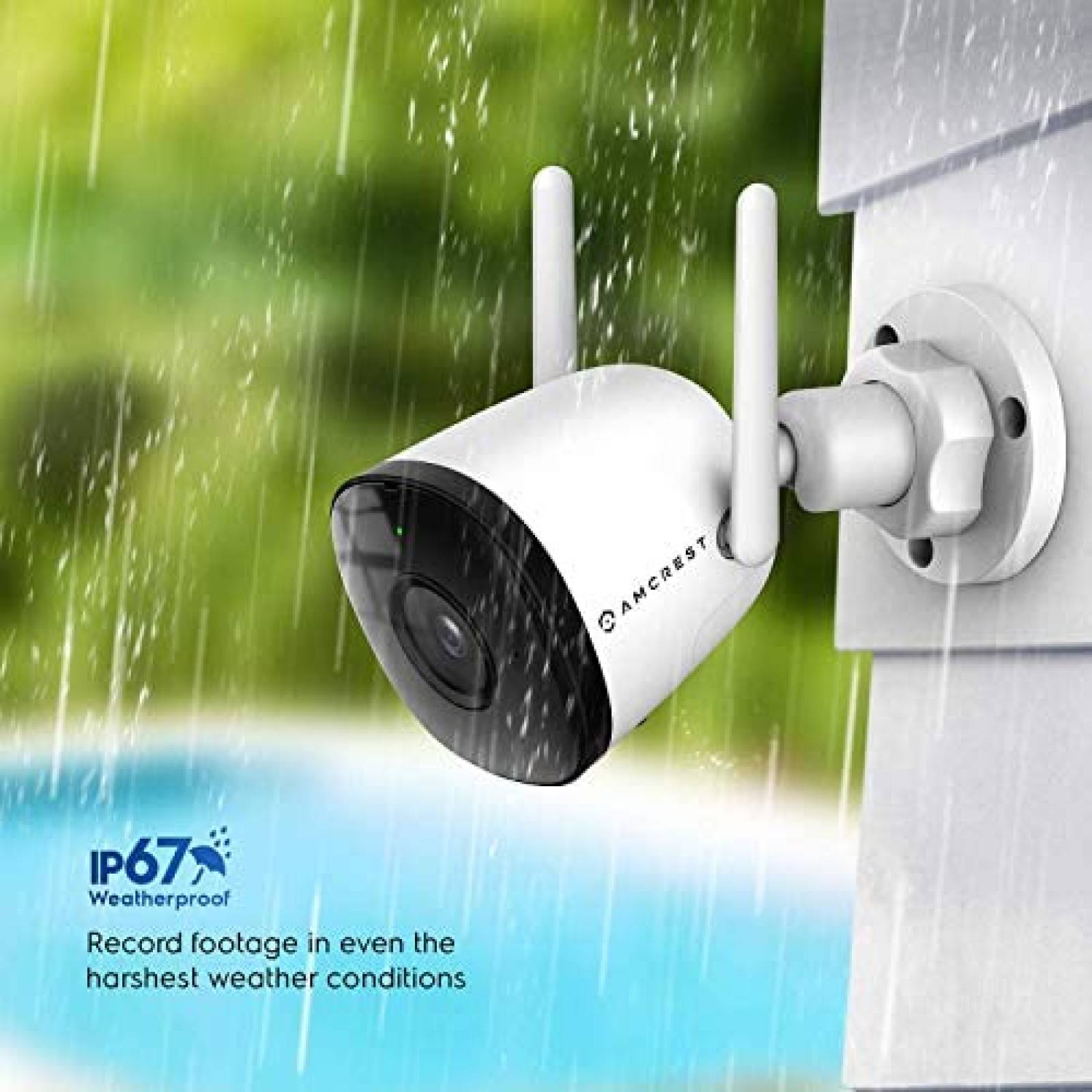 Camara de Seguridad Amcrest ASH22-W 1080P WiFi 2MP -Blanco